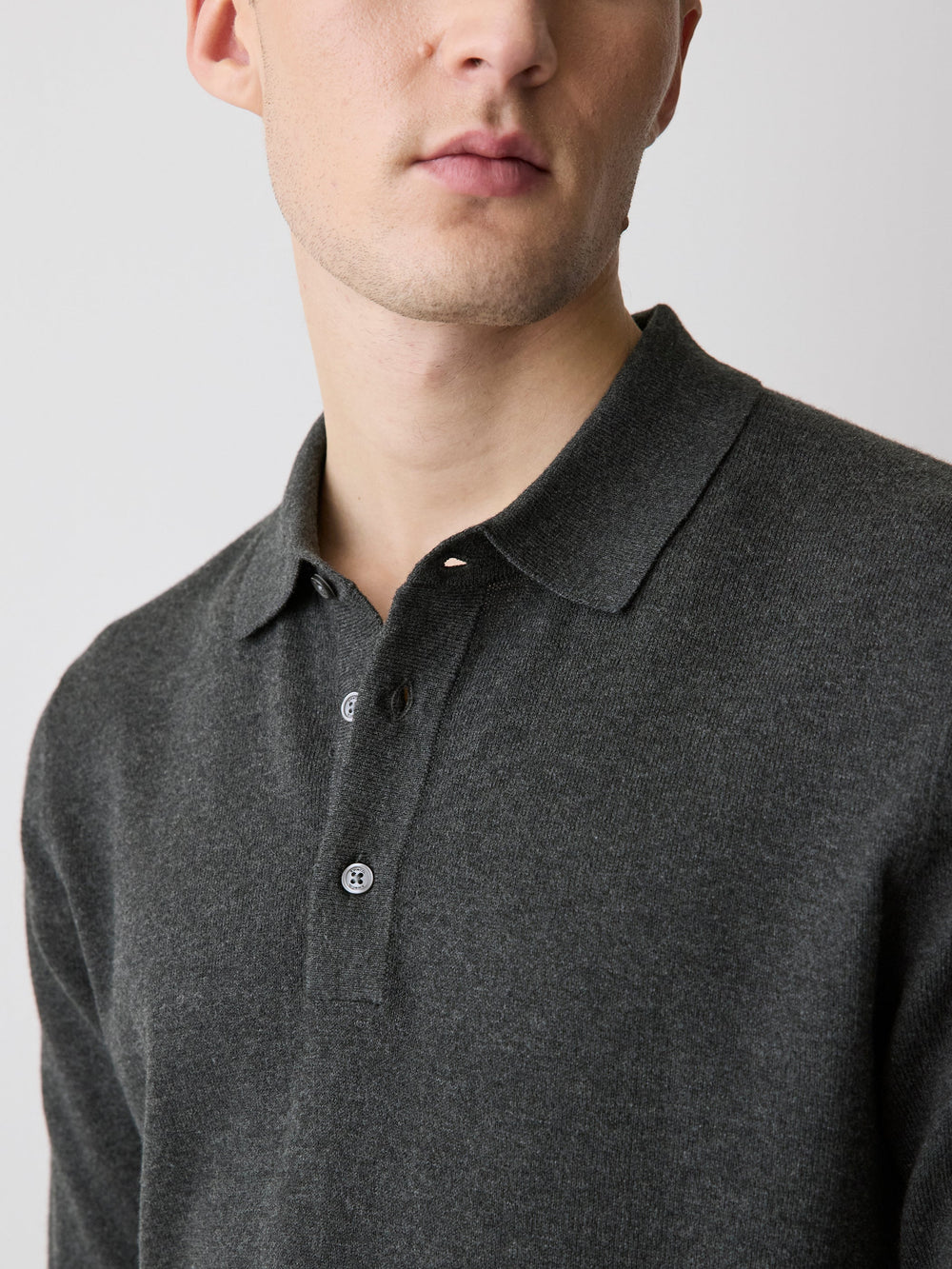 Long-Sleeve Polo Sweater rw&co Special Promo Price