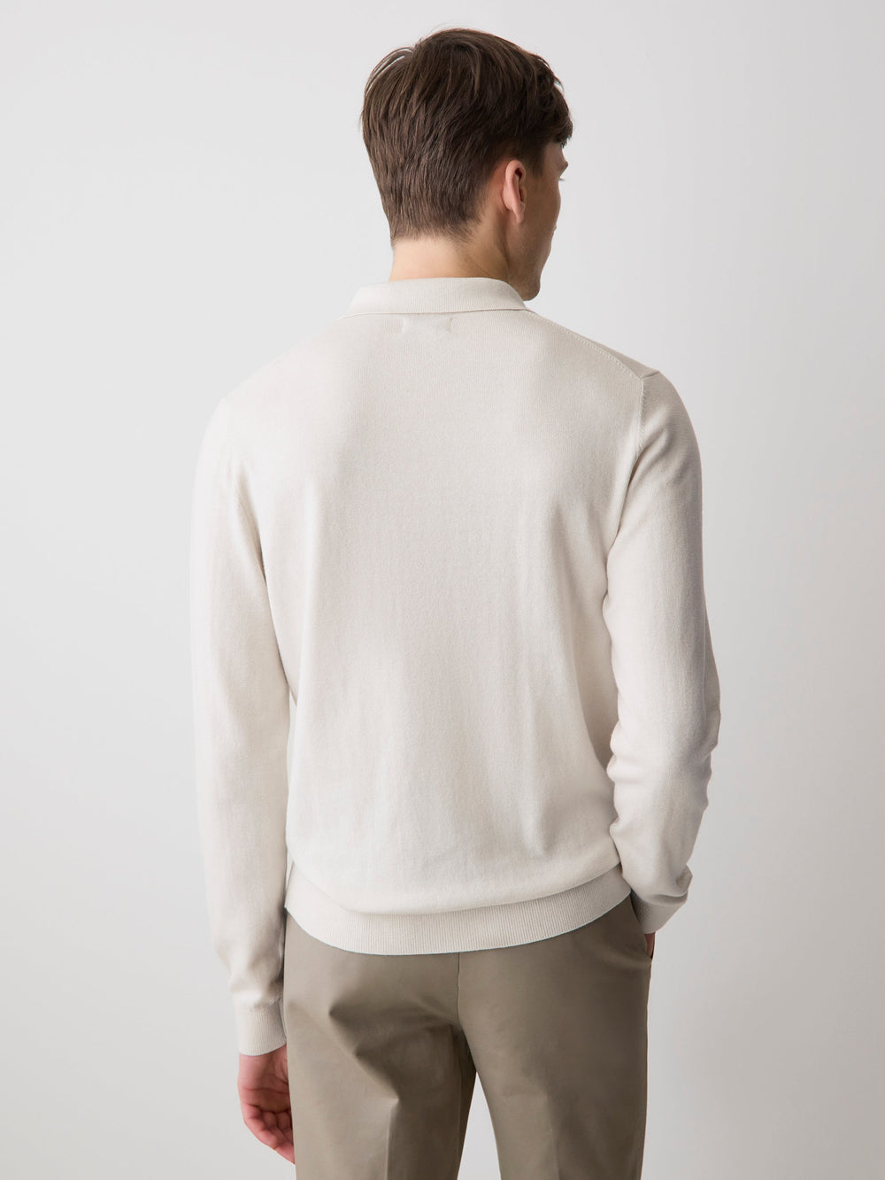 Long-Sleeve Polo Sweater rw&co Special Promo Price