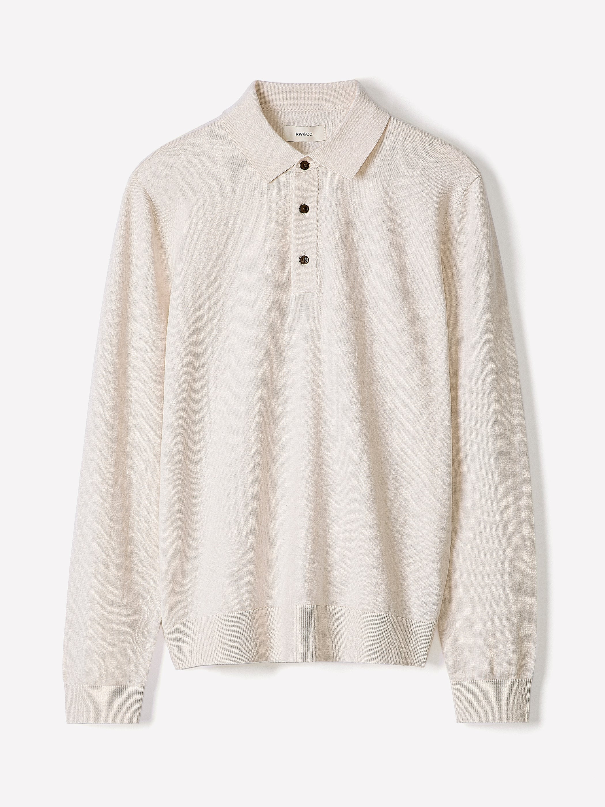 Long-Sleeve Polo Sweater rw&co Special Promo Price