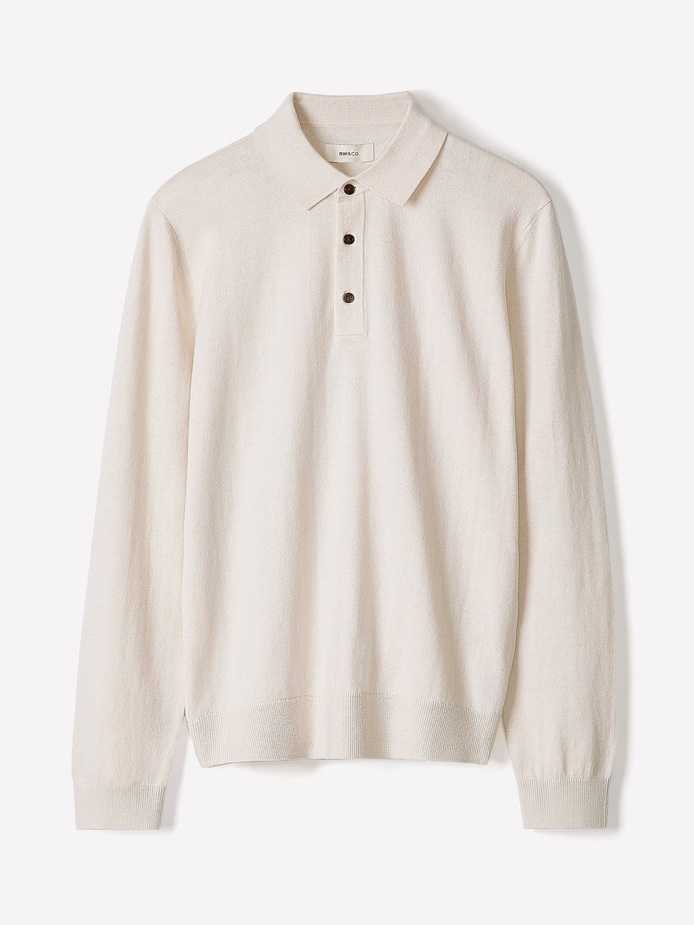 Long-Sleeve Polo Sweater rw&co Special Promo Price