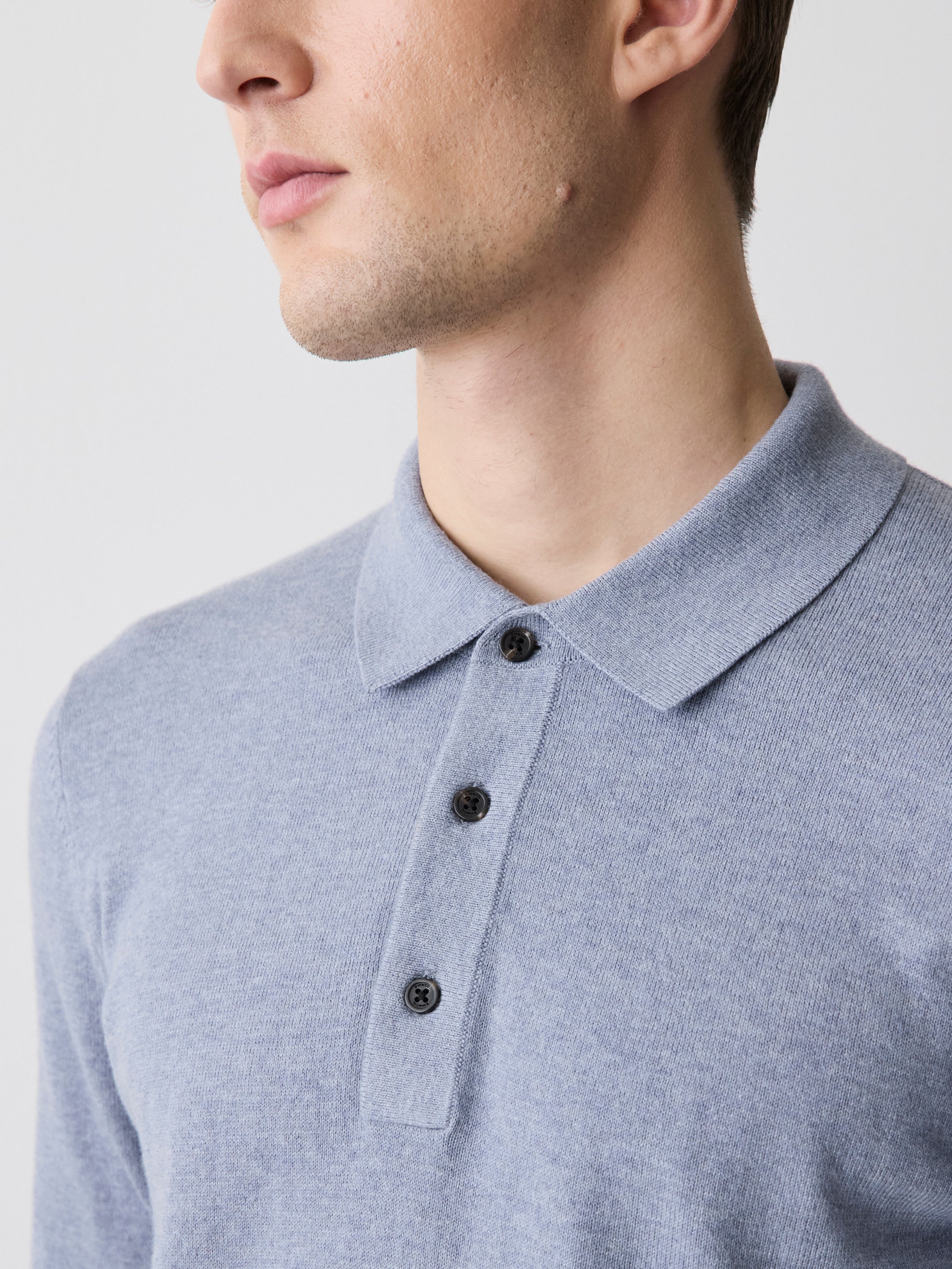 Long-Sleeve Polo Sweater rw&co Special Promo Price