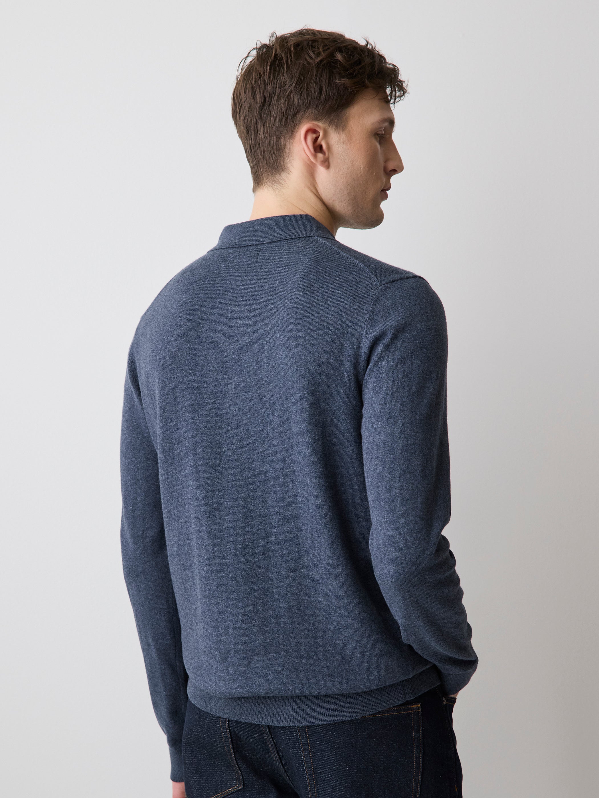 Long-Sleeve Polo Sweater rw&co Special Promo Price