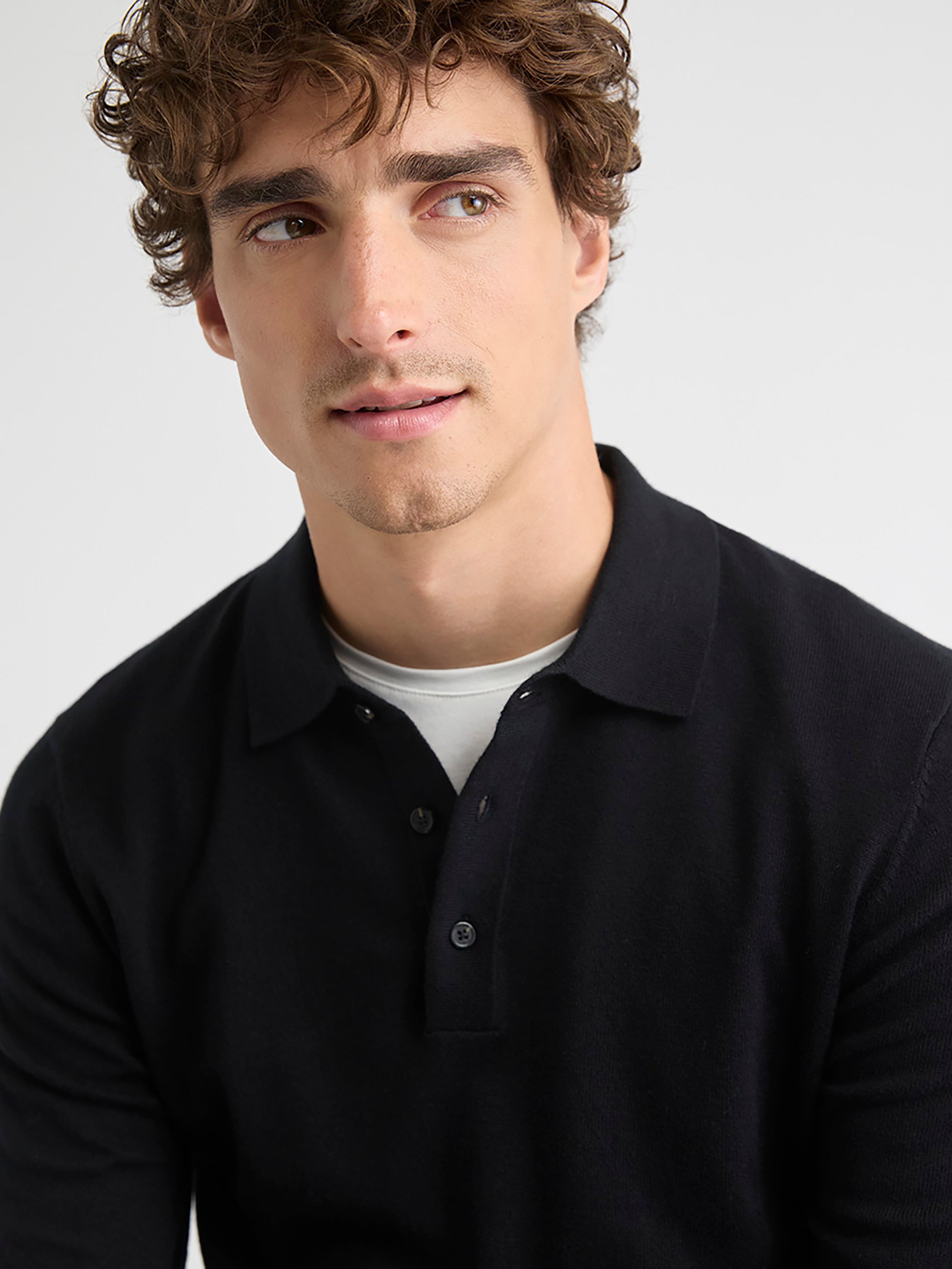 Long-Sleeve Polo Sweater rw&co Special Promo Price