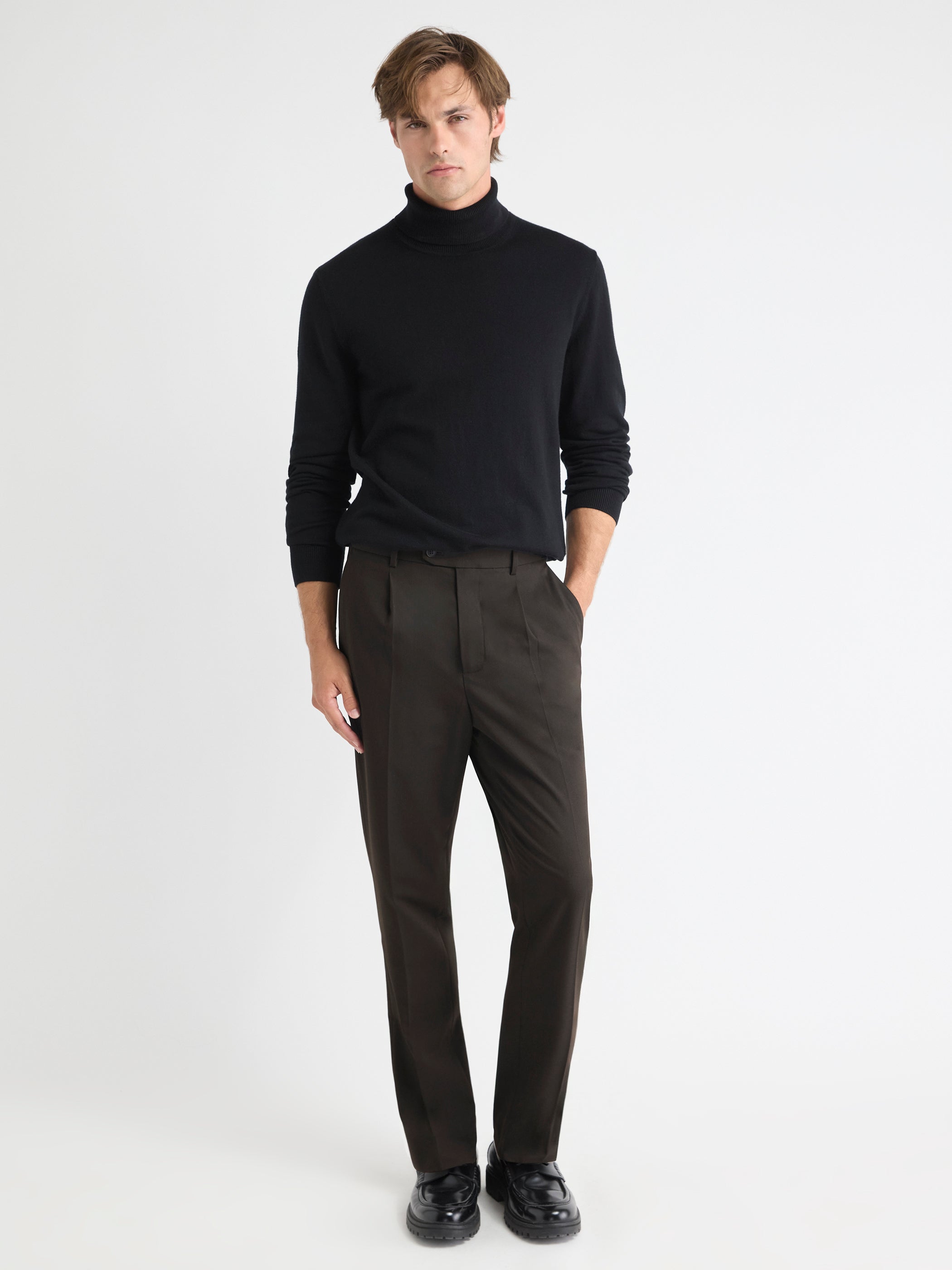 Long-Sleeve Turtleneck Sweater rw&co Great Value Deal
