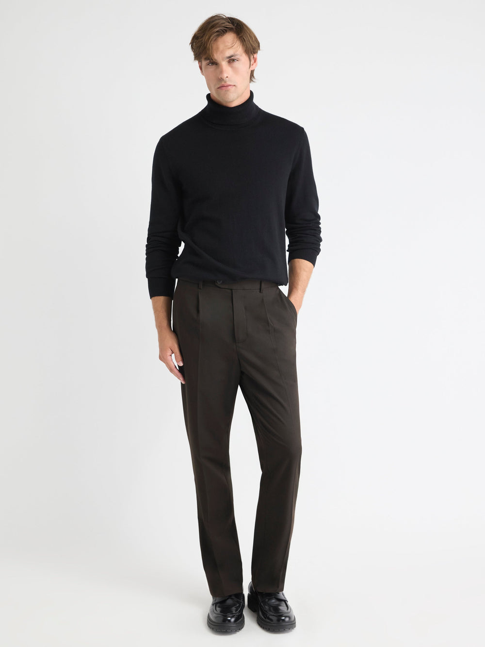 Long-Sleeve Turtleneck Sweater rw&co Great Value Deal