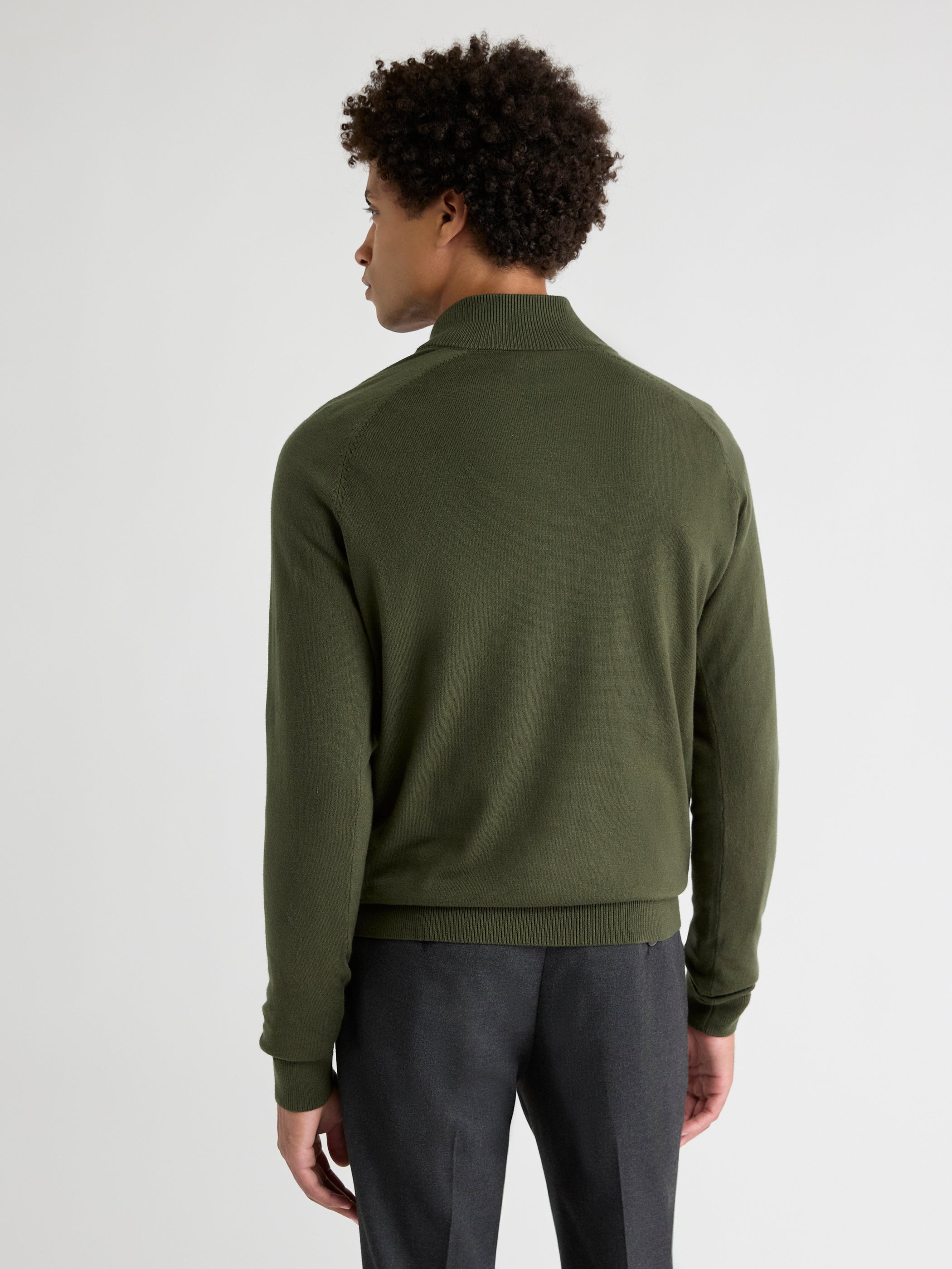 Long-Sleeve Quarter-Zip Mock-Neck Sweater rw&co Special Promo Price