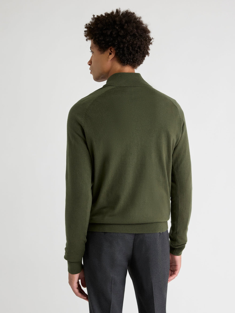 Long-Sleeve Quarter-Zip Mock-Neck Sweater rw&co Special Promo Price