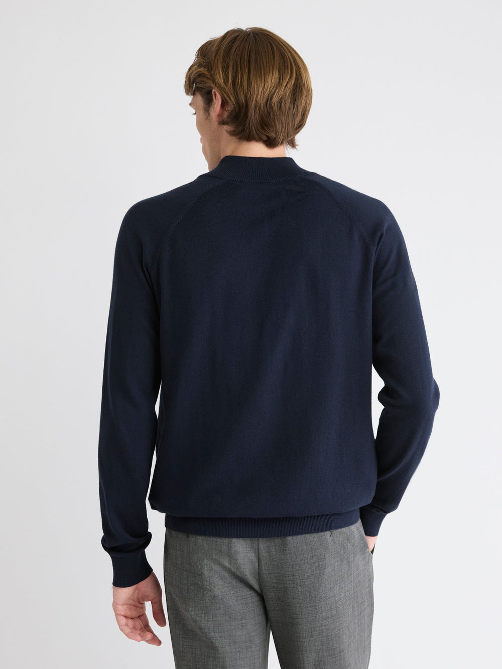 Long-Sleeve Quarter-Zip Mock-Neck Sweater rw&co Special Promo Price