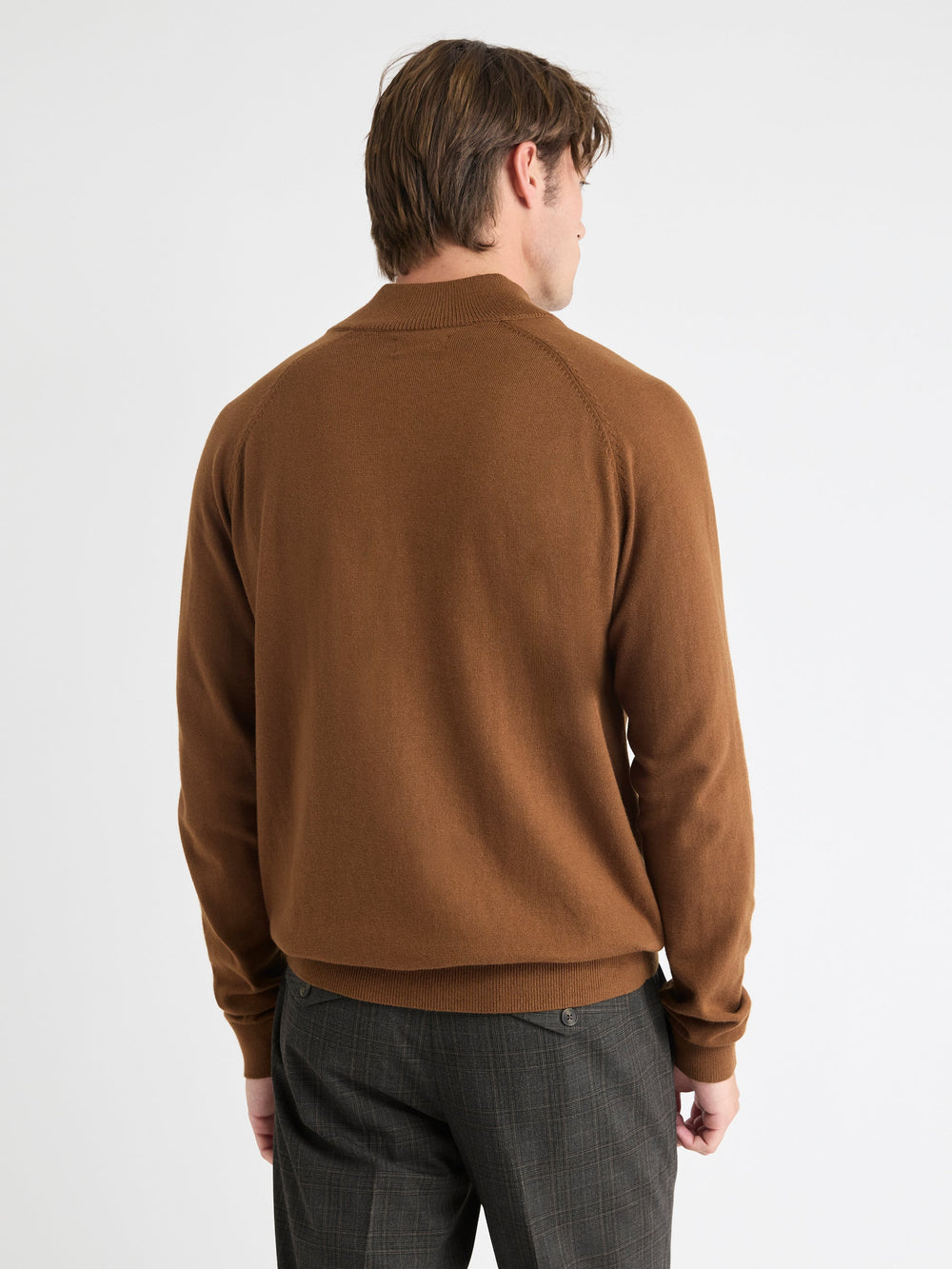 Long-Sleeve Quarter-Zip Mock-Neck Sweater rw&co Special Promo Price