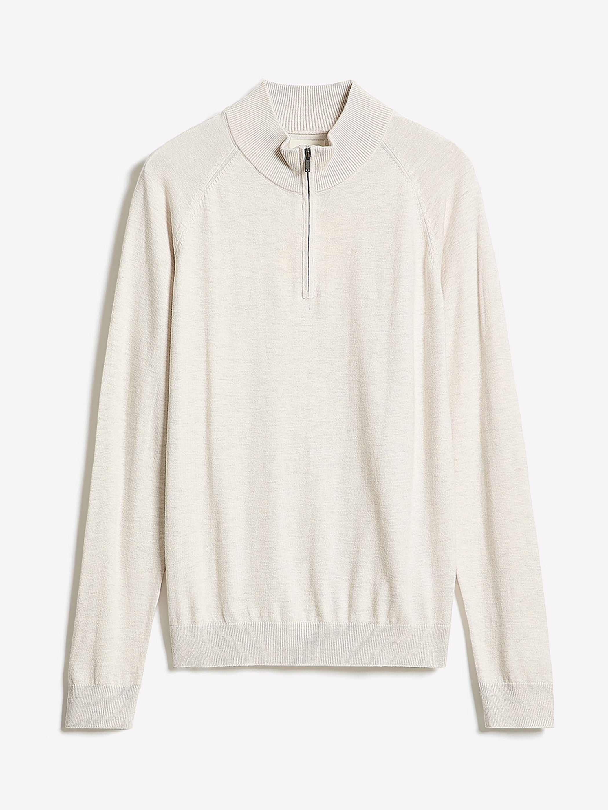 Long-Sleeve Quarter-Zip Mock-Neck Sweater rw&co Special Promo Price