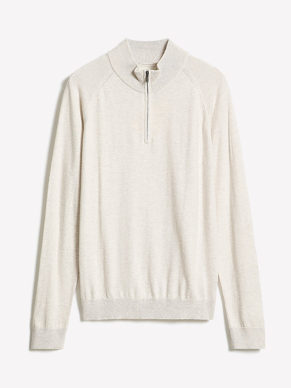 Long-Sleeve Quarter-Zip Mock-Neck Sweater rw&co Special Promo Price