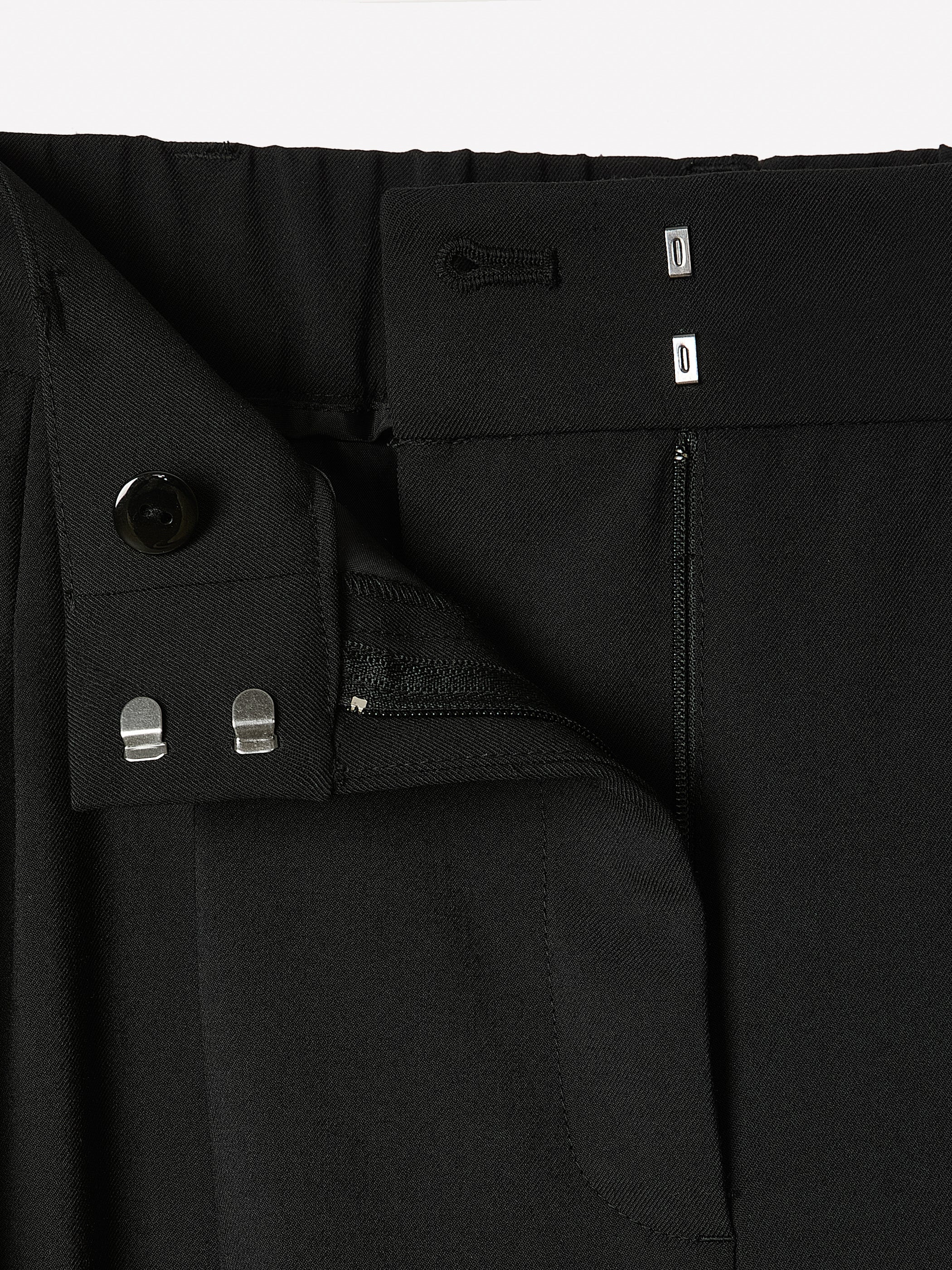 Black High-Rise Wide-Leg Pant rw&co Special Promo Price
