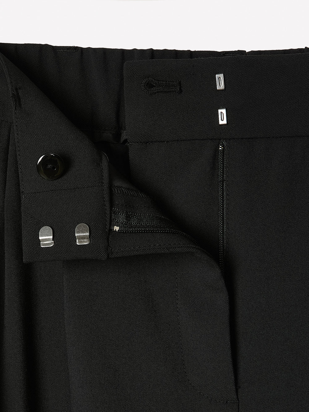 Black High-Rise Wide-Leg Pant rw&co Special Promo Price