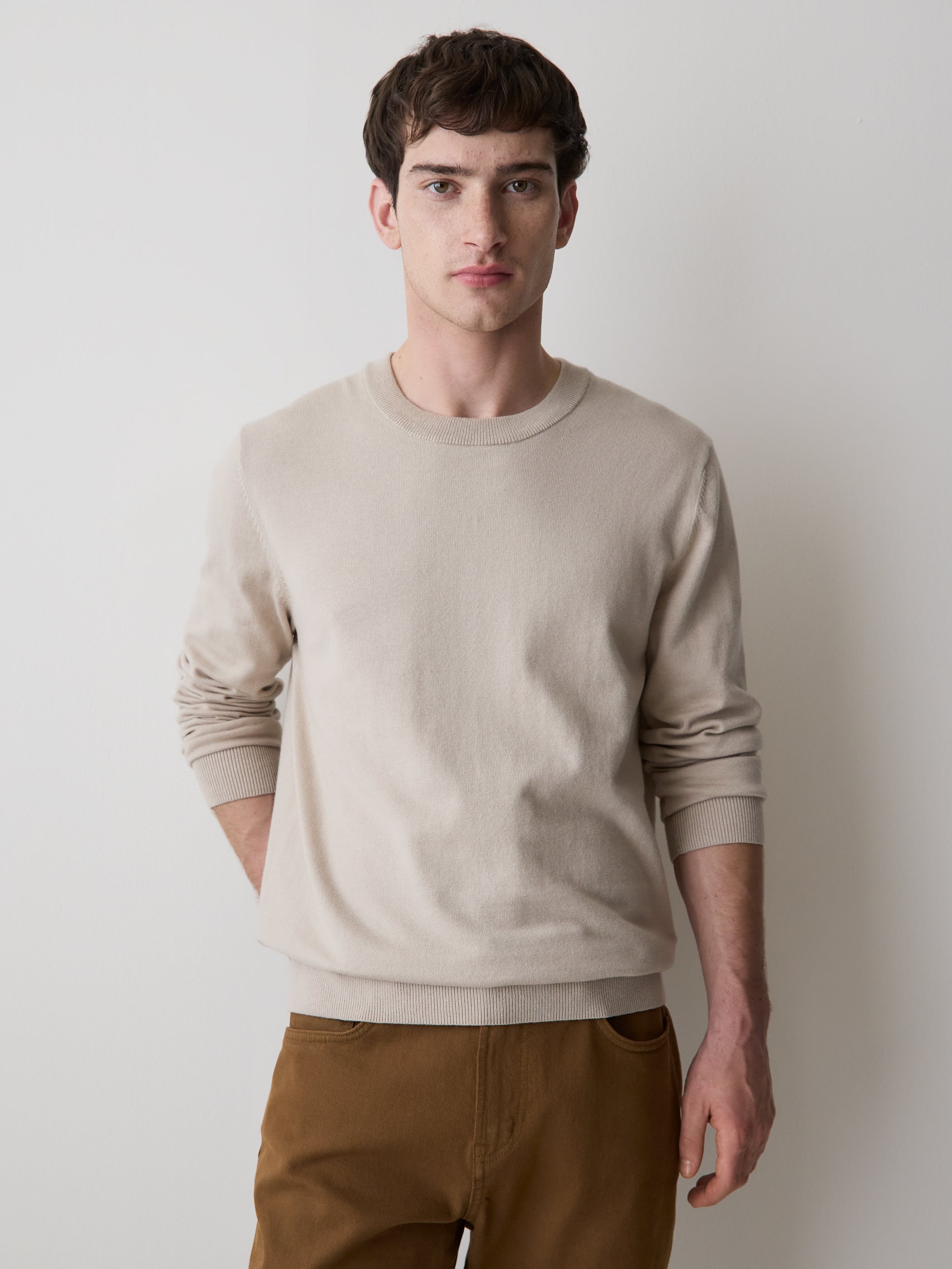 Long-Sleeve Crew-Neck Sweater rw&co Limited Time Discount