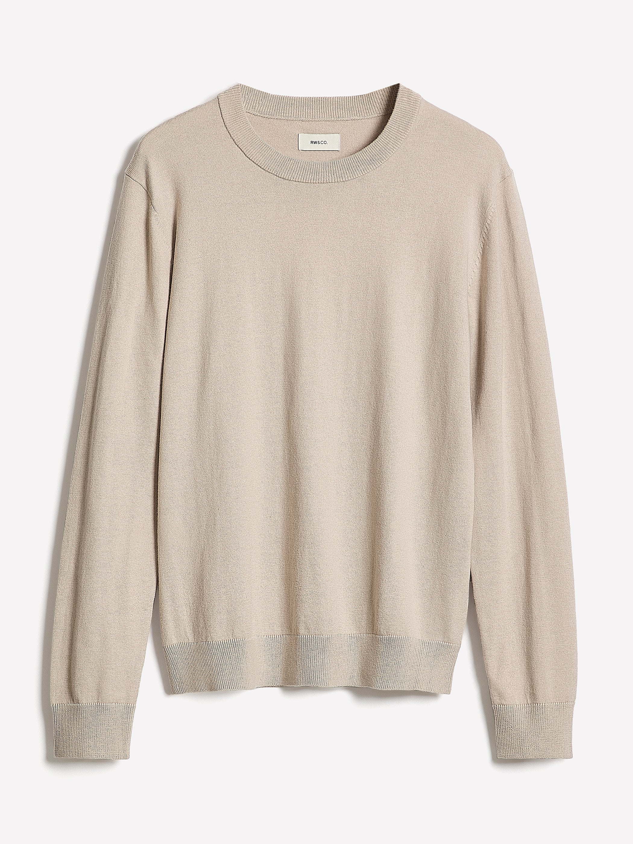 Long-Sleeve Crew-Neck Sweater rw&co Limited Time Discount