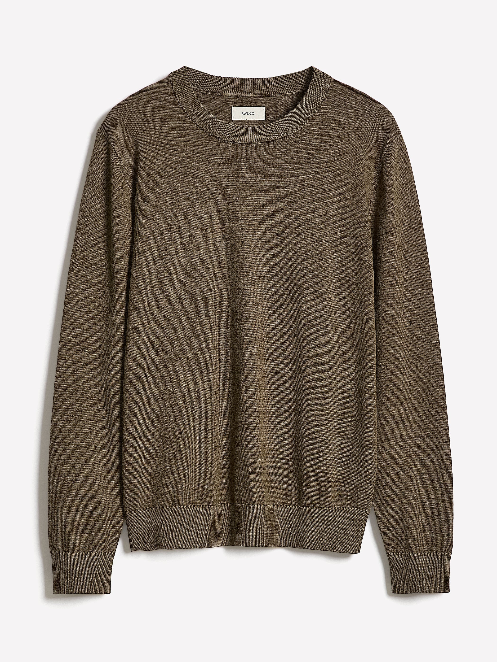 Long-Sleeve Crew-Neck Sweater rw&co Limited Time Discount