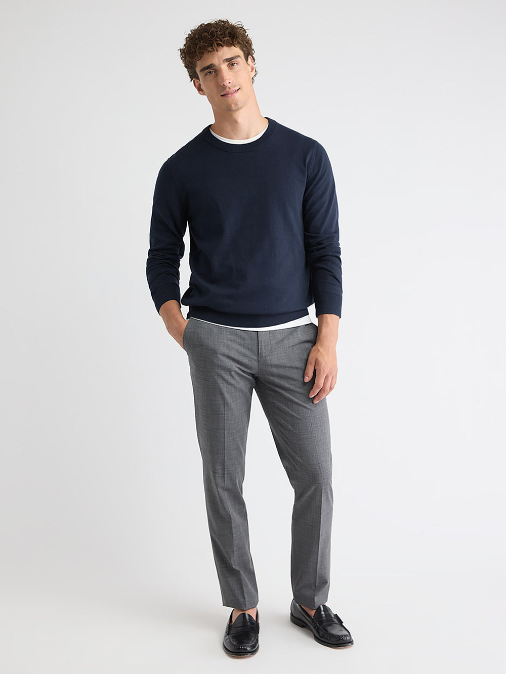 Long-Sleeve Crew-Neck Sweater rw&co Limited Time Discount