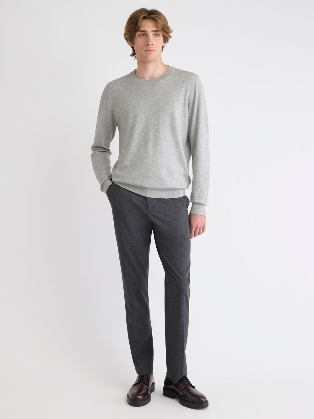 Long-Sleeve Crew-Neck Sweater rw&co Limited Time Discount