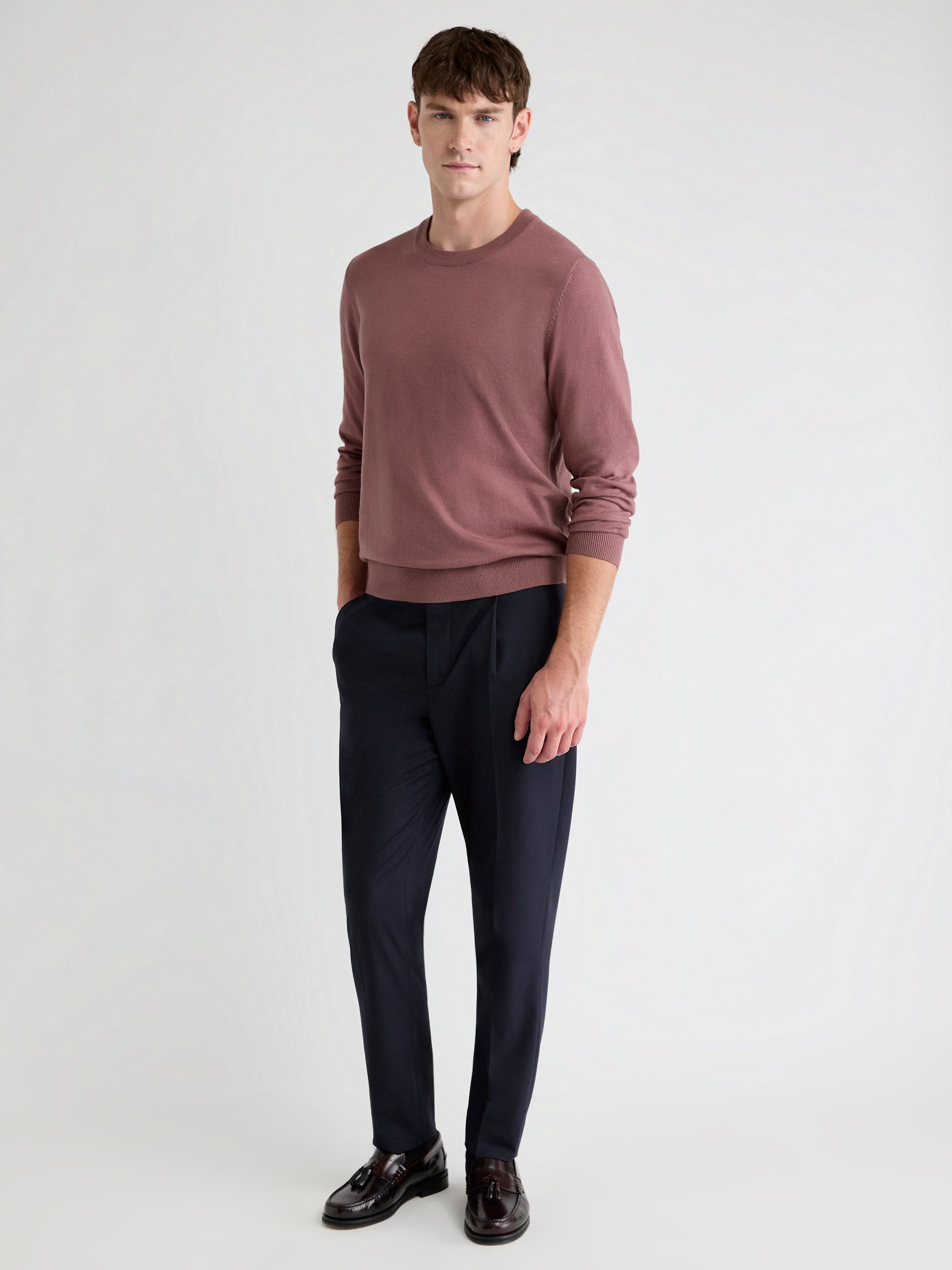 Long-Sleeve Crew-Neck Sweater rw&co Limited Time Discount