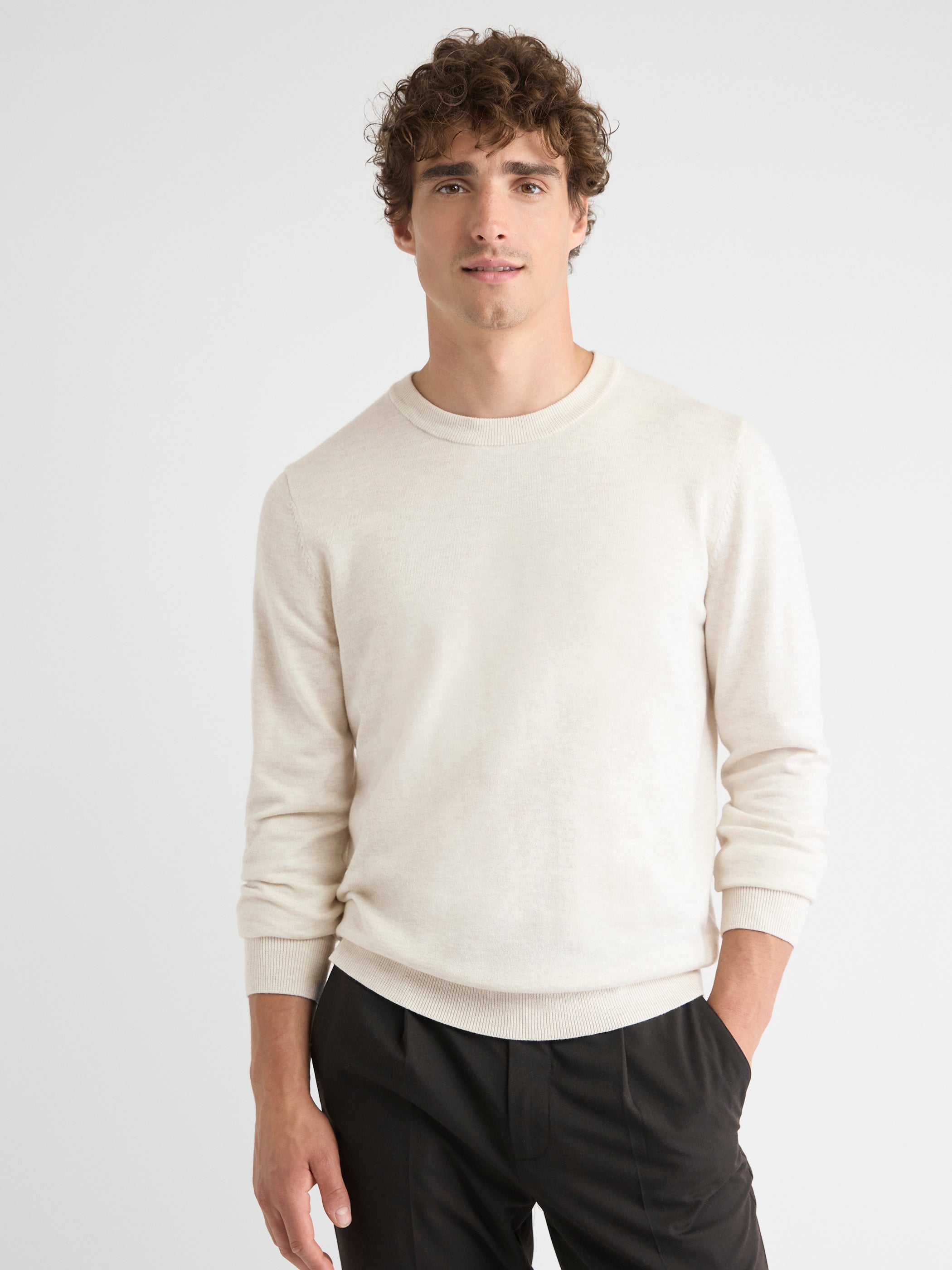 Long-Sleeve Crew-Neck Sweater rw&co Limited Time Discount