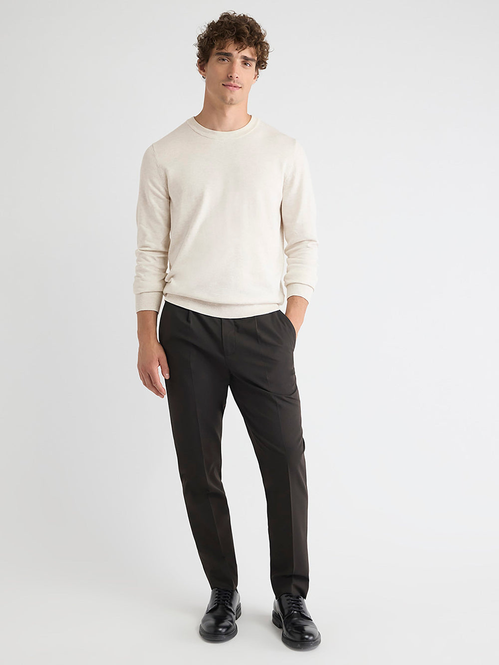 Long-Sleeve Crew-Neck Sweater rw&co Limited Time Discount