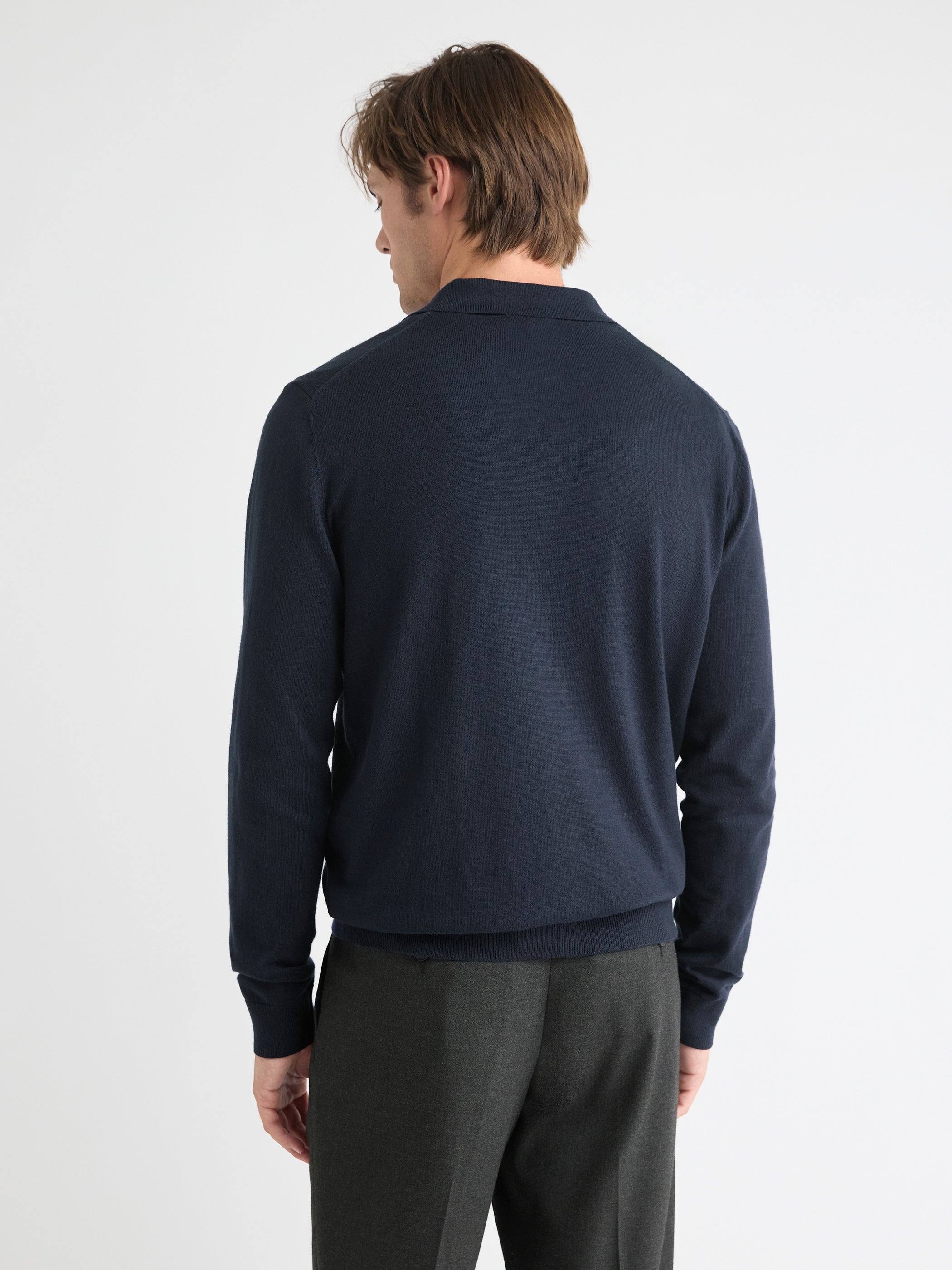 Long-Sleeve Sweater with Johnny Collar rw&co Special Offer