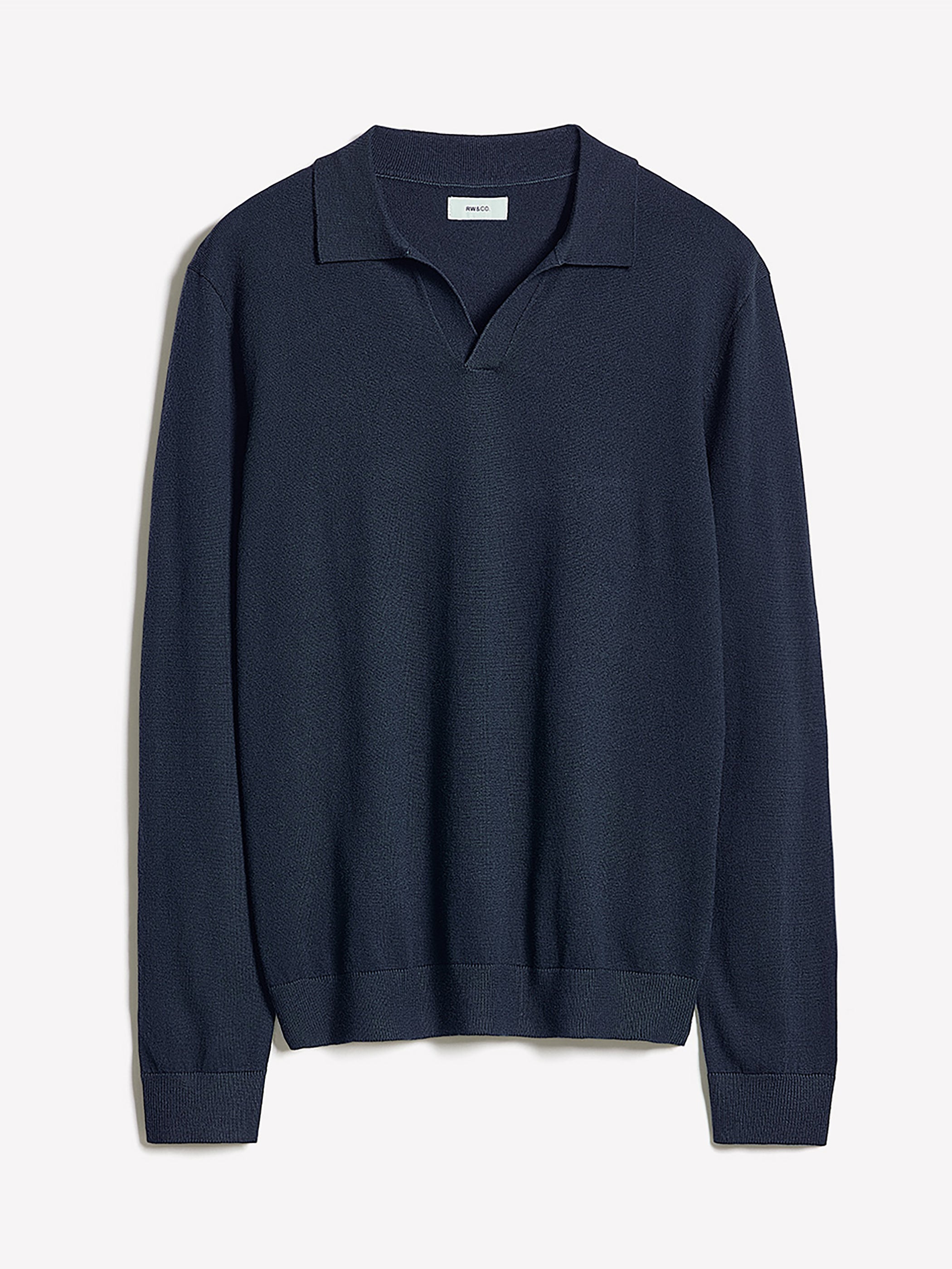 Long-Sleeve Sweater with Johnny Collar rw&co Special Offer