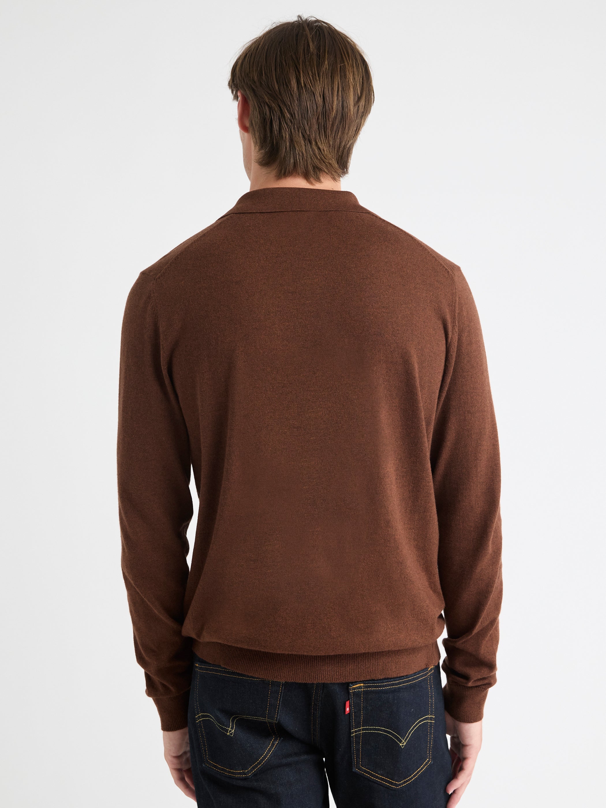 Long-Sleeve Sweater with Johnny Collar rw&co Special Offer