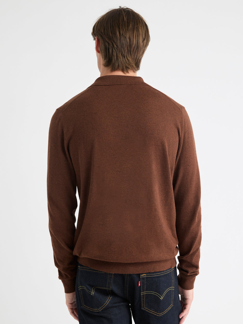 Long-Sleeve Sweater with Johnny Collar rw&co Special Offer
