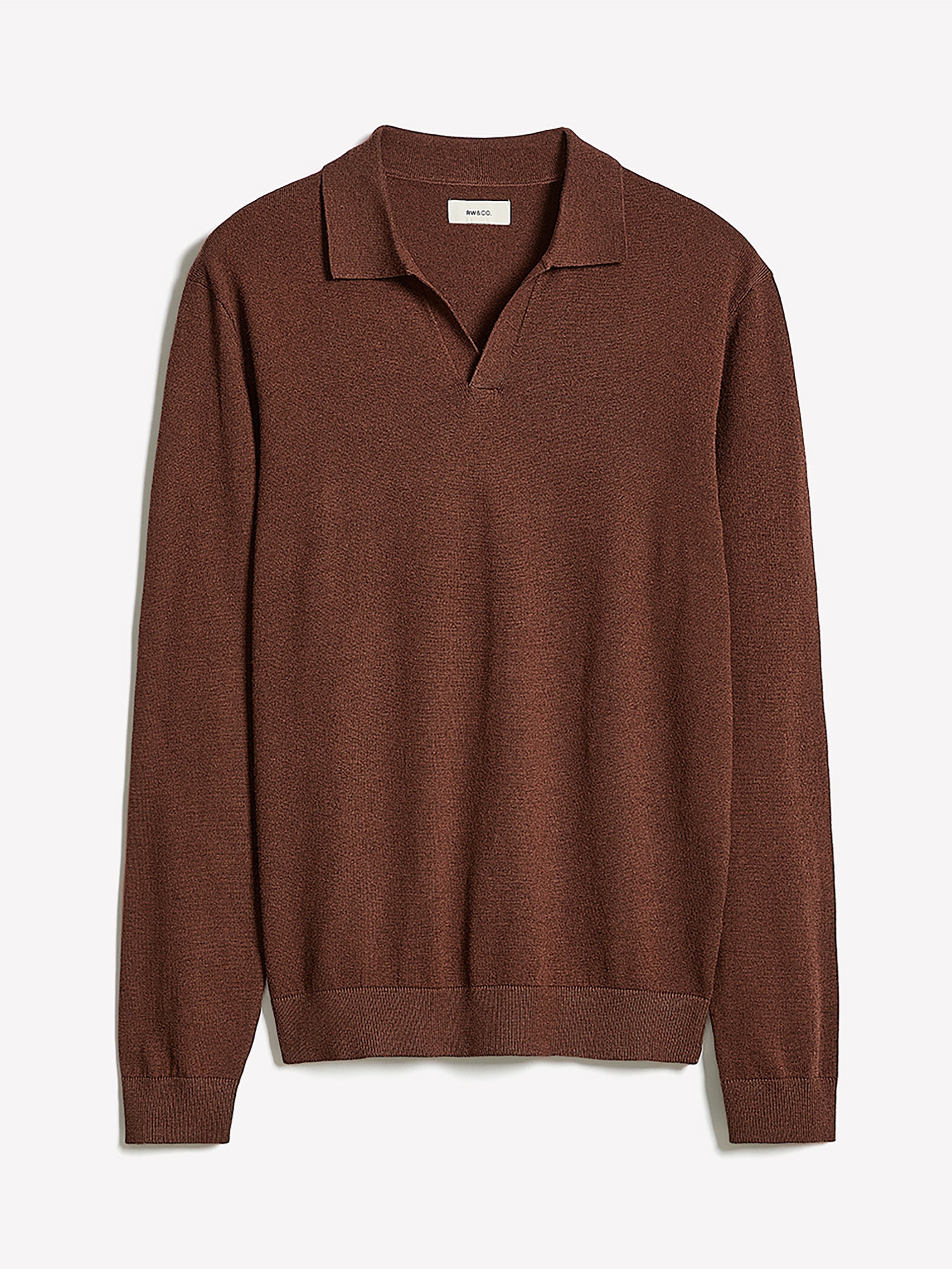 Long-Sleeve Sweater with Johnny Collar rw&co Special Offer