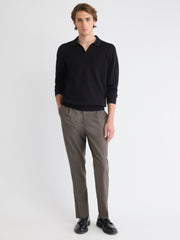 Long-Sleeve Sweater with Johnny Collar rw&co Special Offer