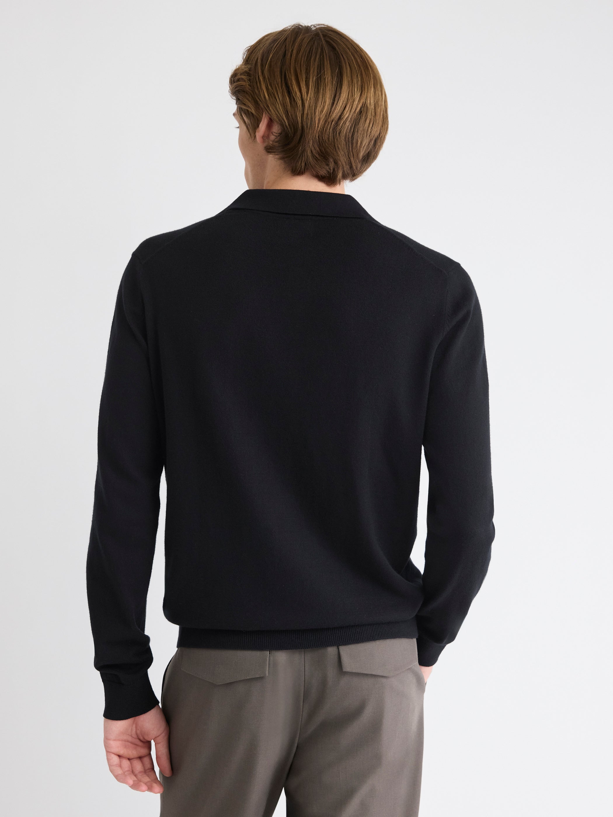 Long-Sleeve Sweater with Johnny Collar rw&co Special Offer