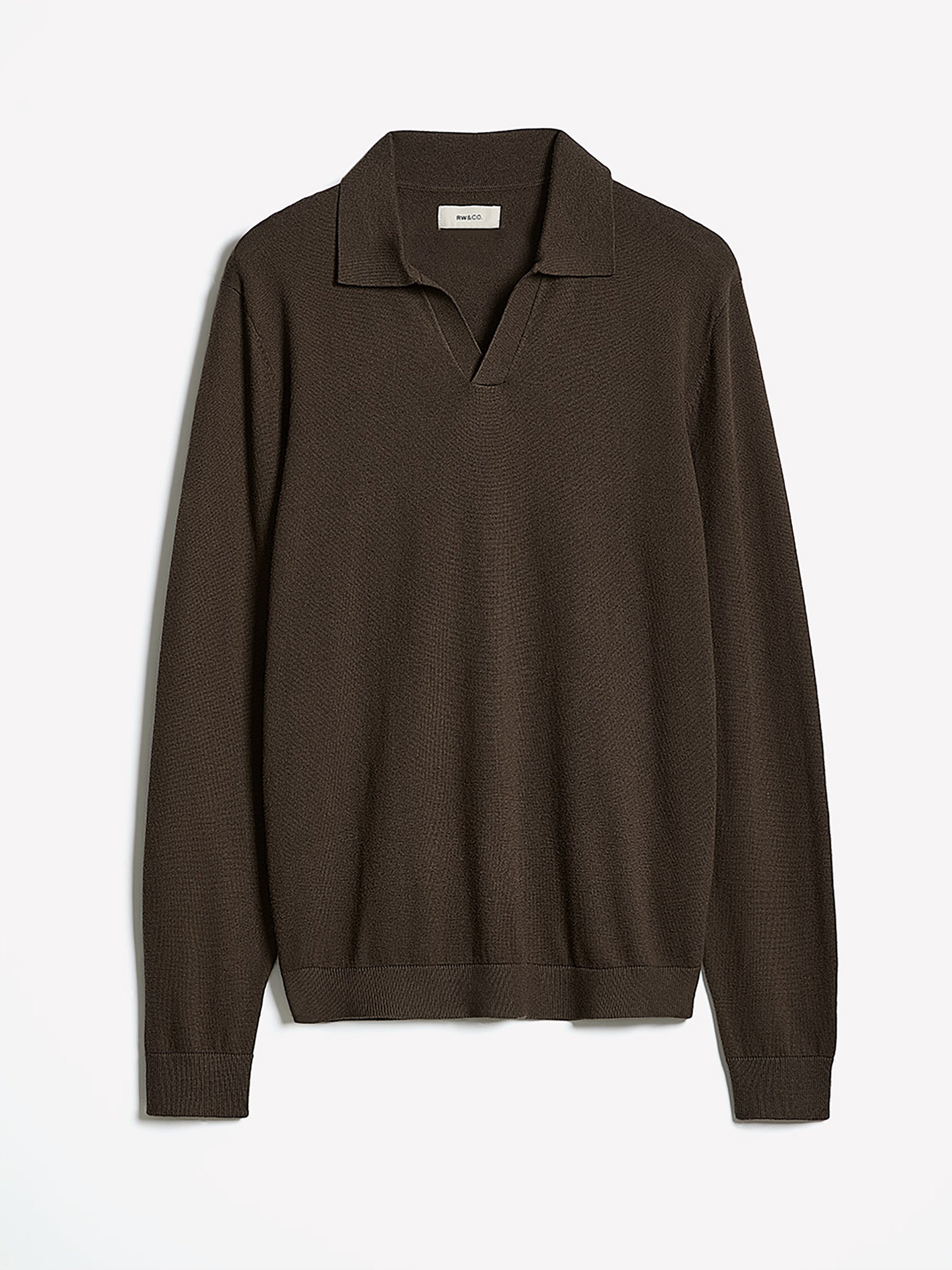 Long-Sleeve Sweater with Johnny Collar rw&co Special Offer