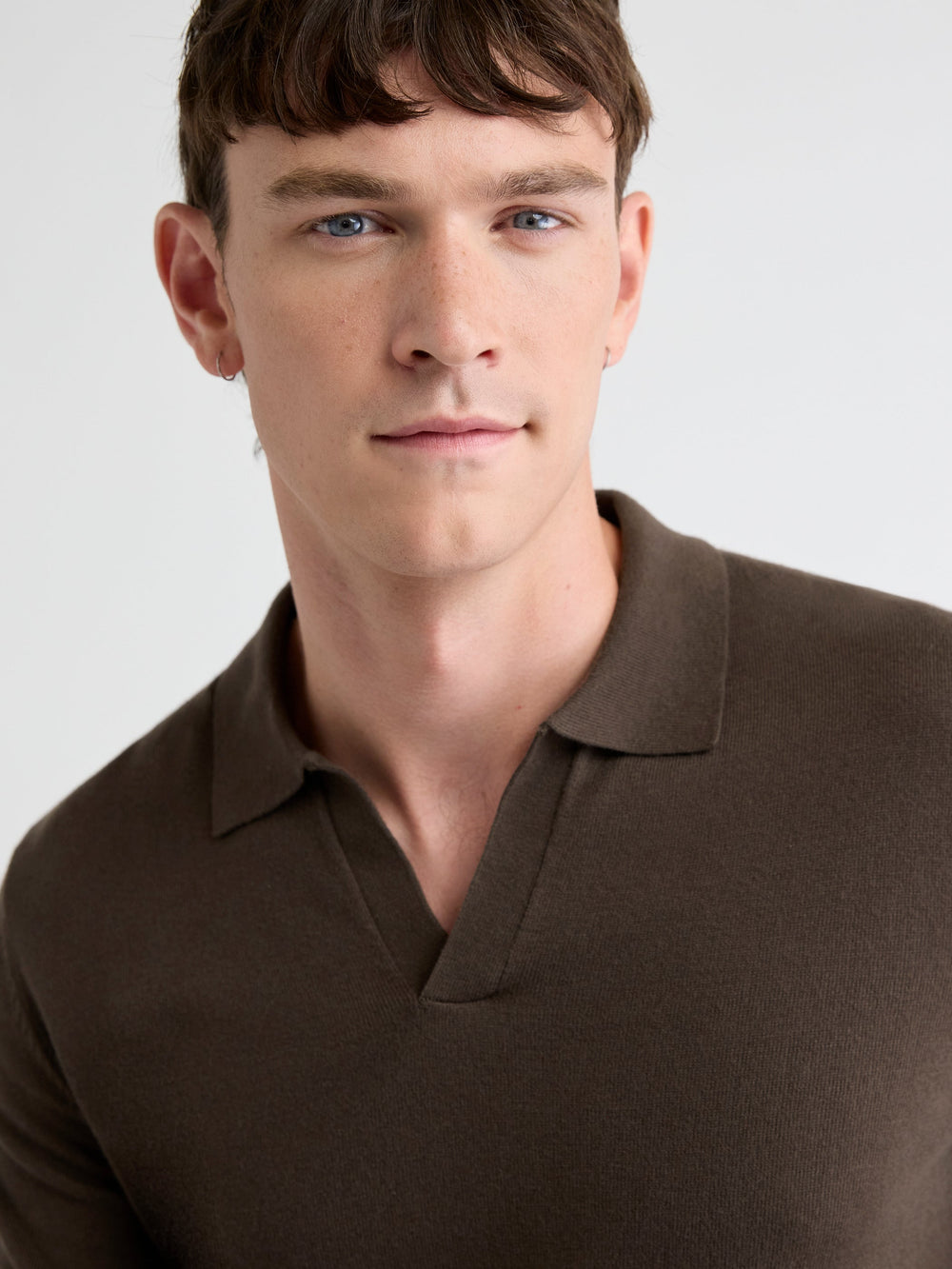 Long-Sleeve Sweater with Johnny Collar rw&co Special Offer