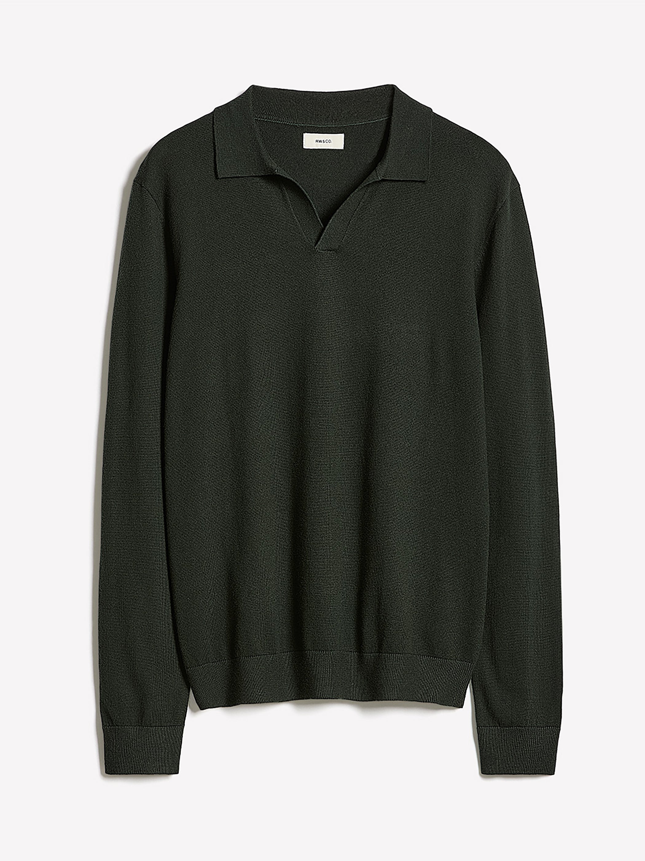 Long-Sleeve Sweater with Johnny Collar rw&co Special Offer