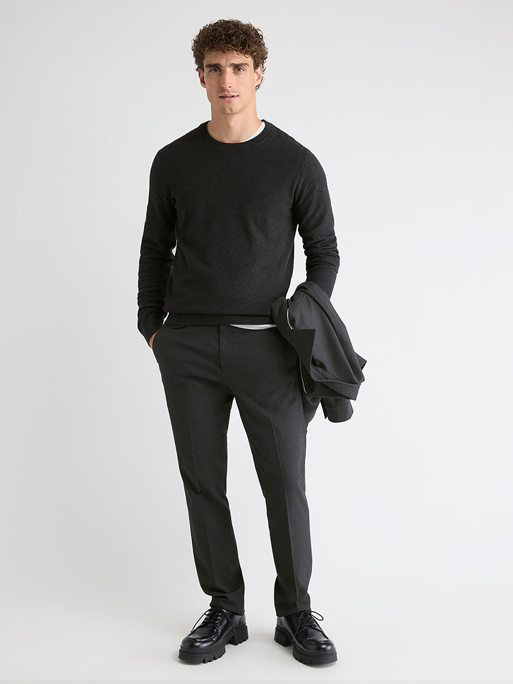 Long-Sleeve Crew-Neck Sweater rw&co Special Offer