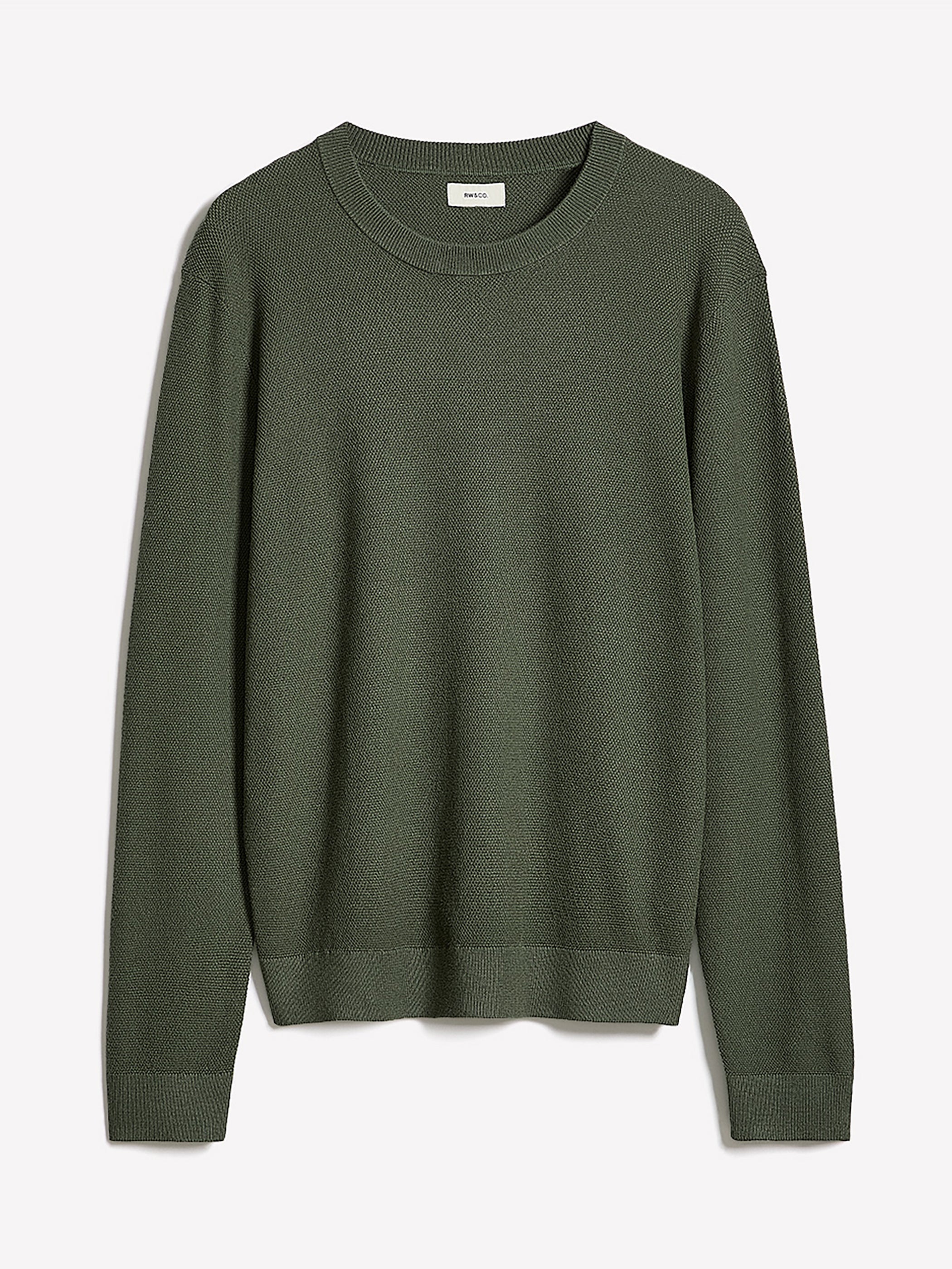 Long-Sleeve Crew-Neck Sweater rw&co Special Offer