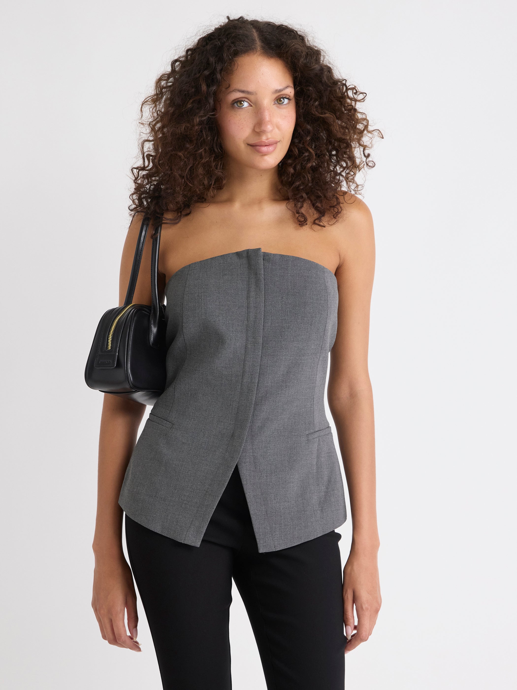 Sleeveless Bustier Blouse rw&co Limited Time Discount