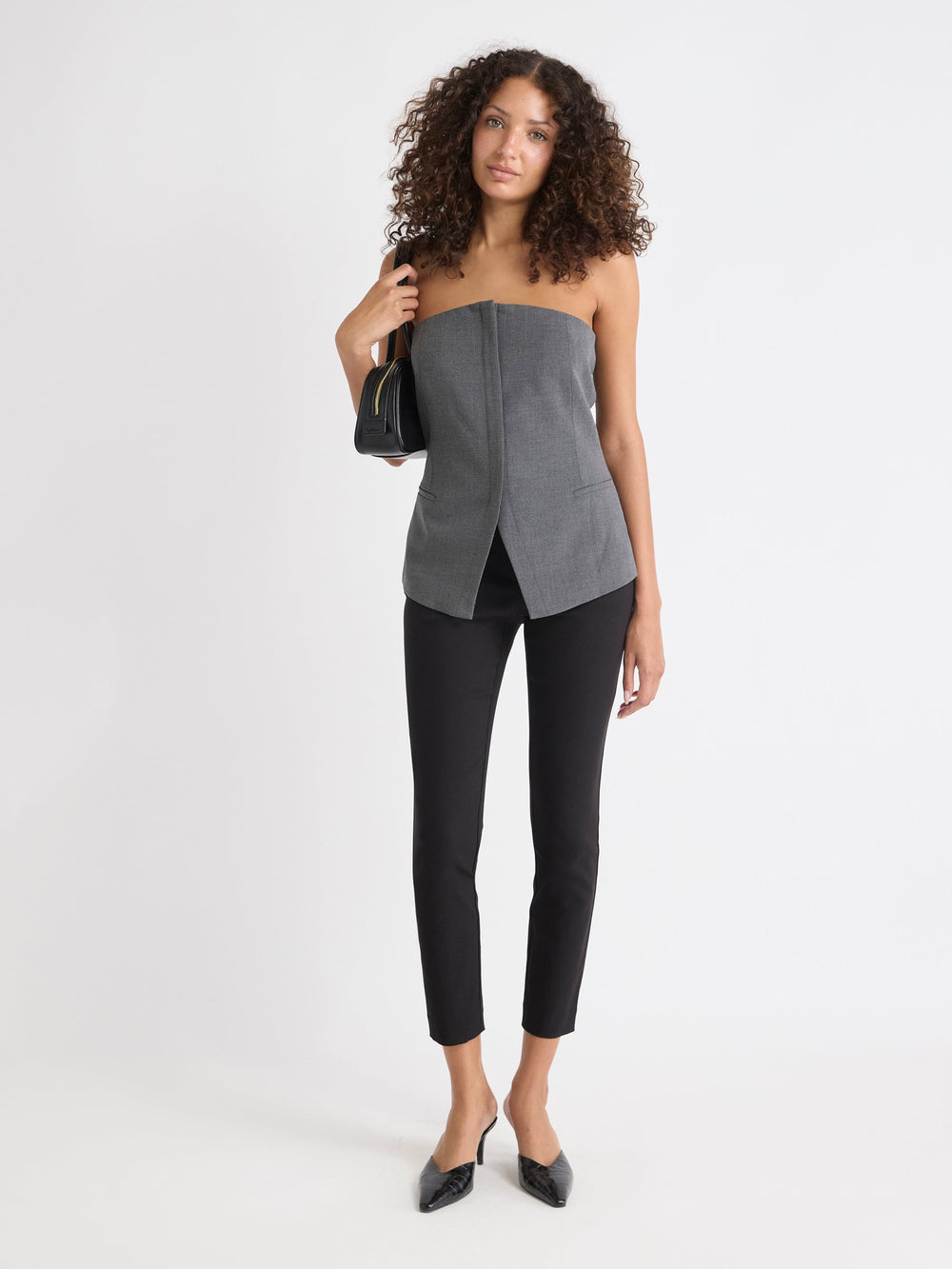 Sleeveless Bustier Blouse rw&co Limited Time Discount