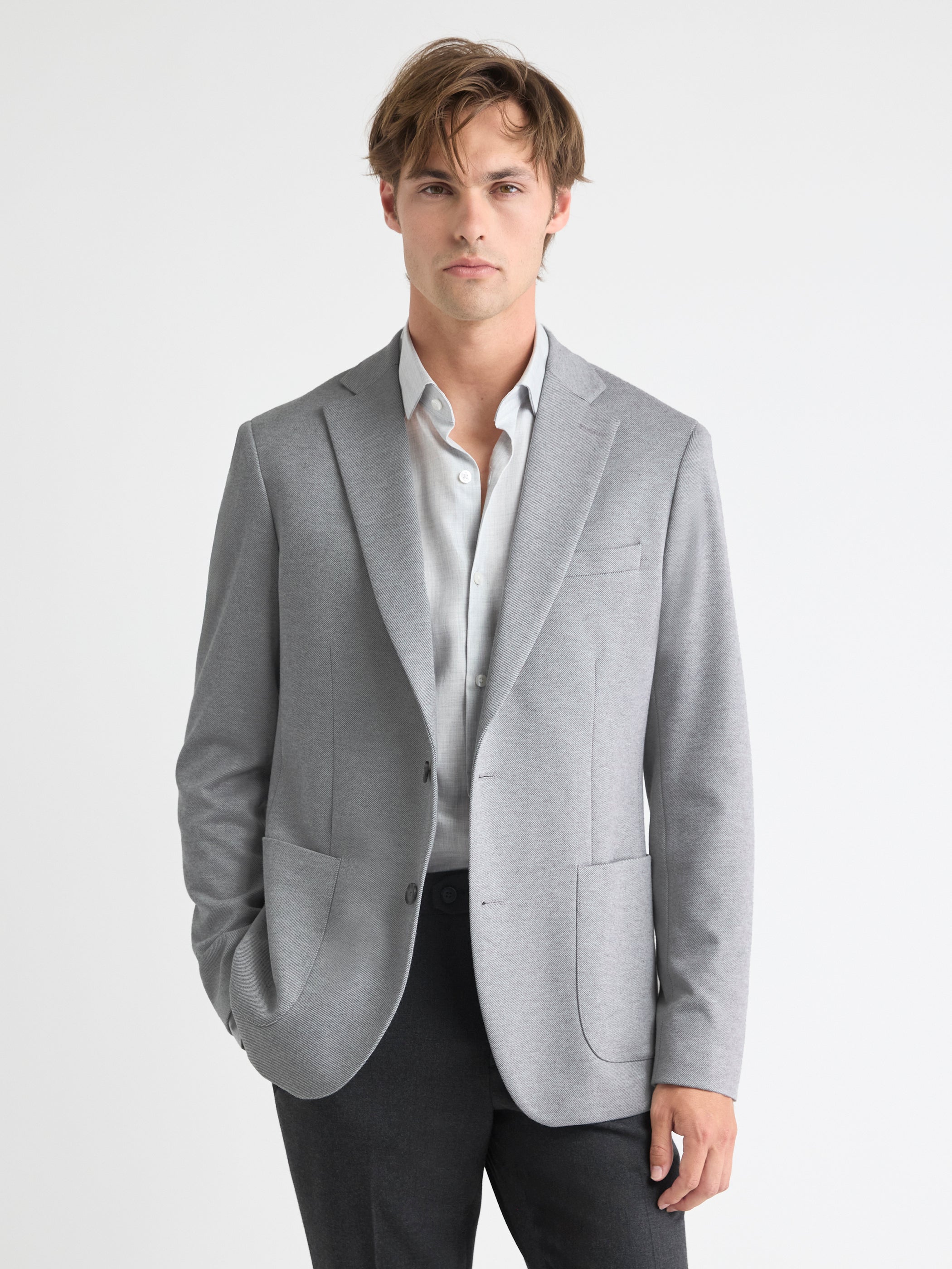 Slim-Fit Knit Blazer rw&co On Sale