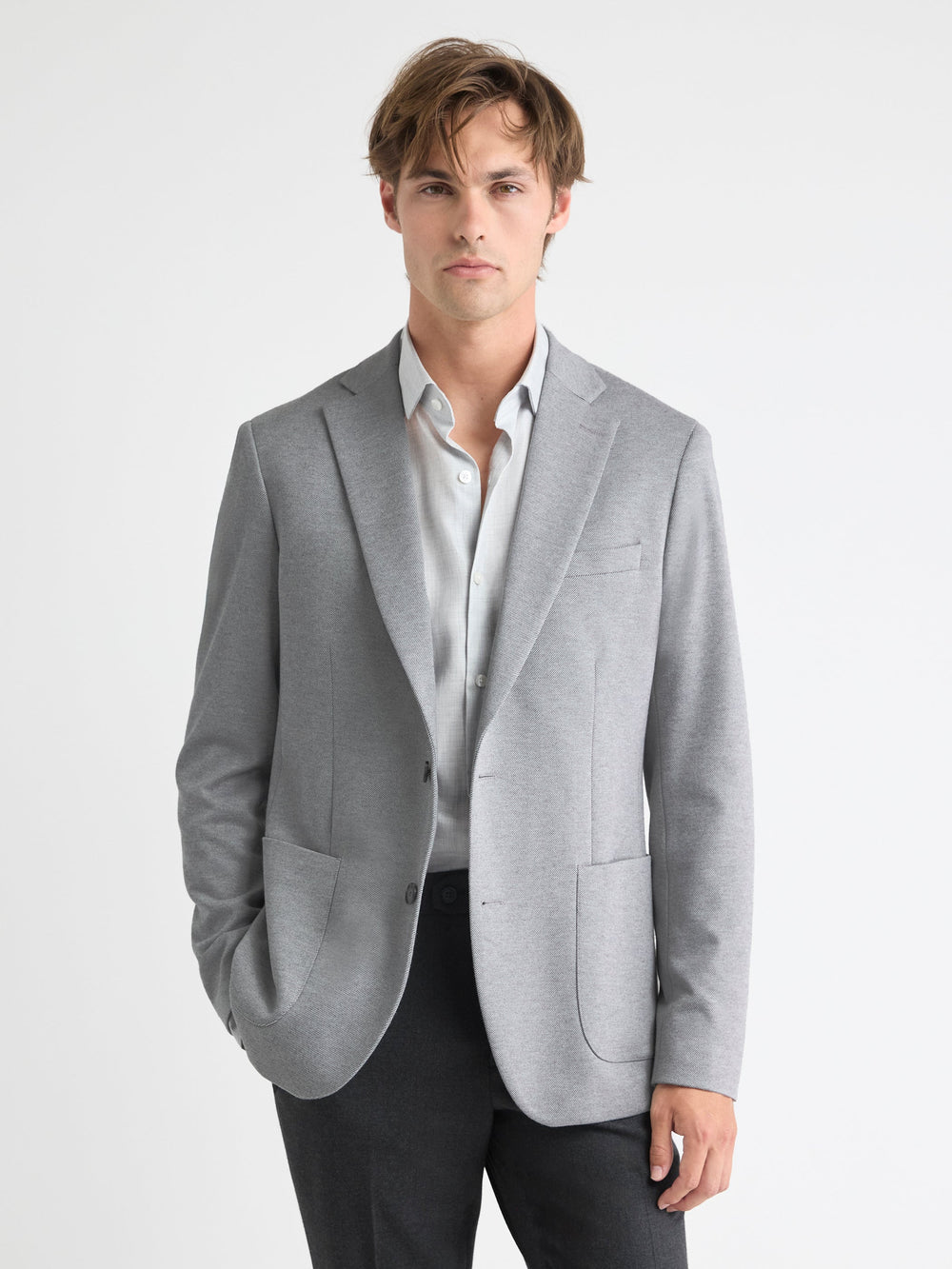 Slim-Fit Knit Blazer rw&co On Sale