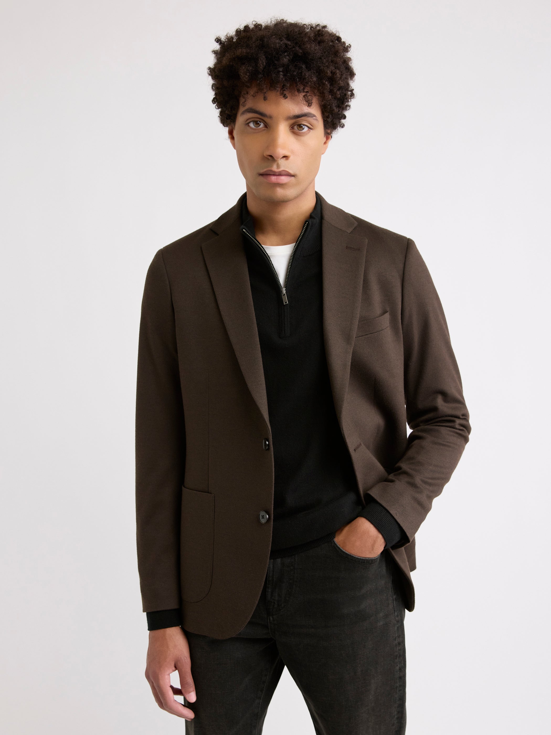 Slim-Fit Knit Blazer rw&co On Sale