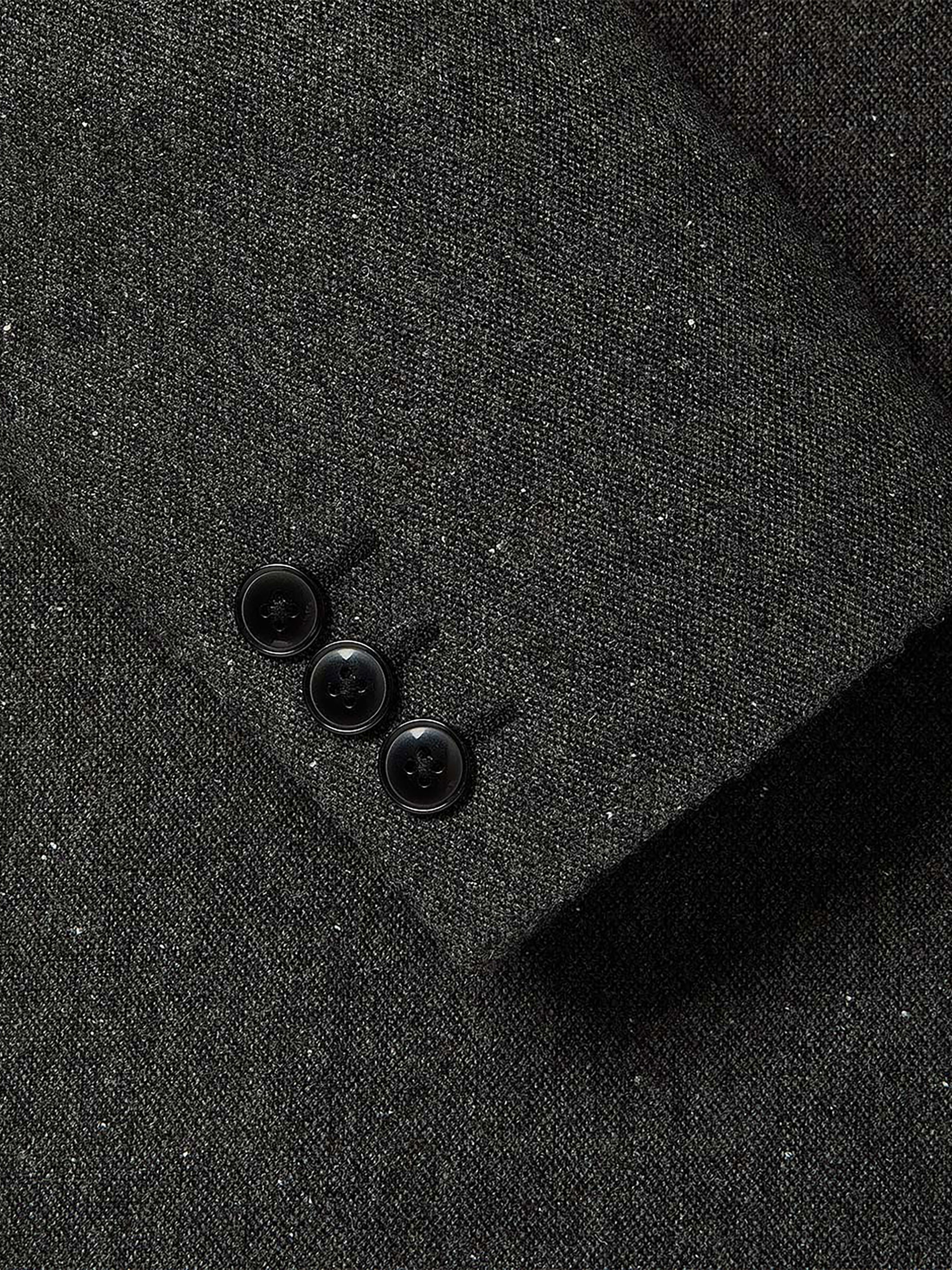 Tailored-Fit Double-Breasted Tweed Suit Blazer rw&co Special Offer