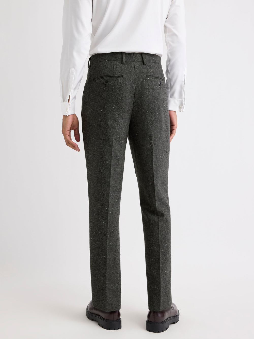 Pleated Tapered-Leg Tweed Suit Pant rw&co Limited Time Discount