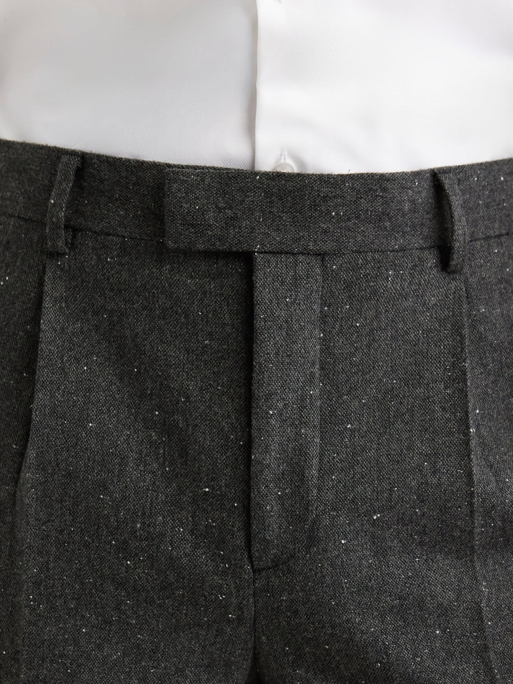 Pleated Tapered-Leg Tweed Suit Pant rw&co Limited Time Discount