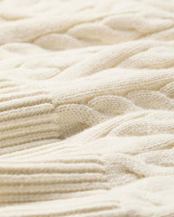 Long-Sleeve V-Neck Cable-Stitch Merino-Blend Sweater rw&co Special Offer