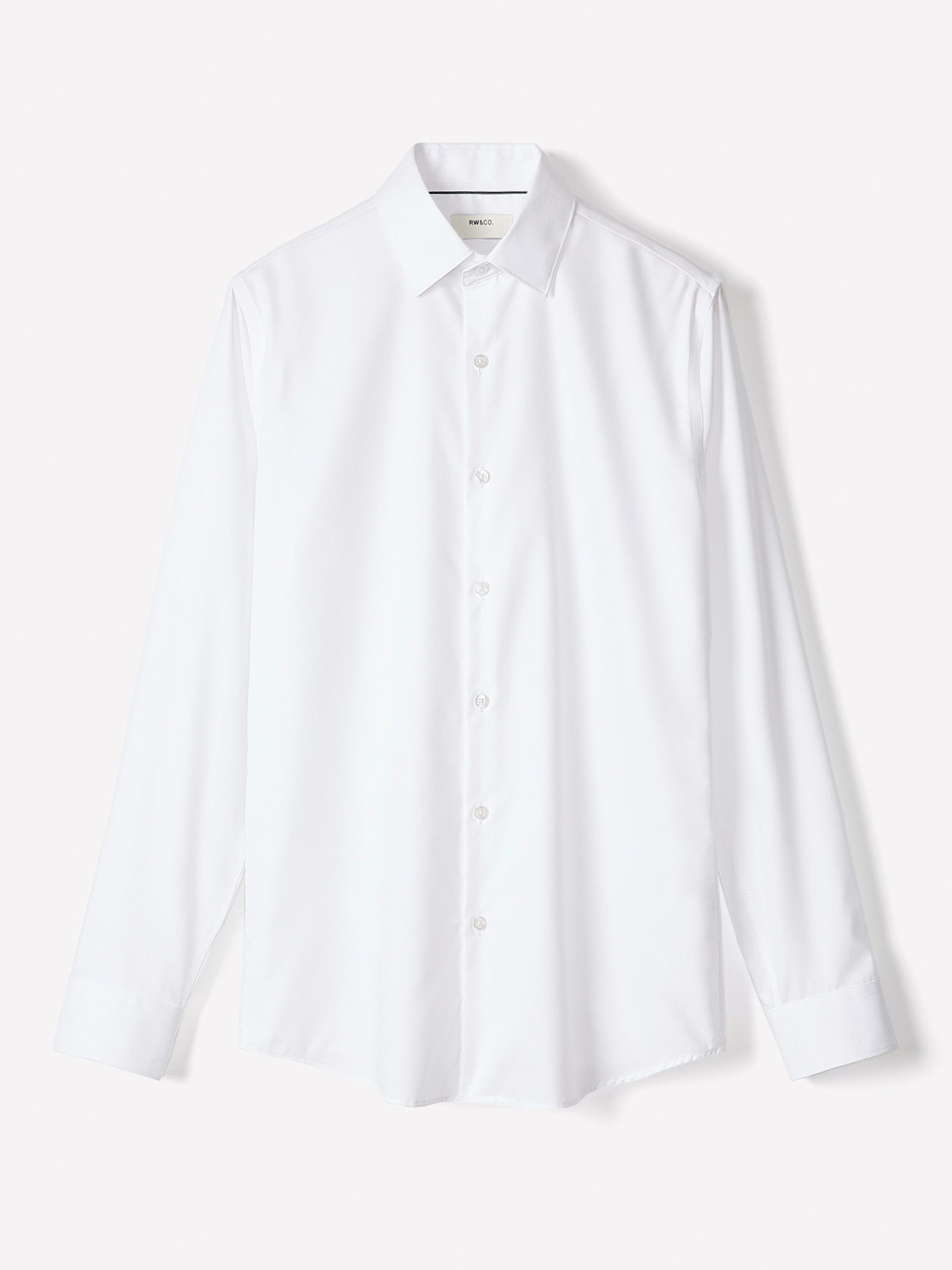 Slim Fit Solid Supima (R) Cotton Twill Dress Shirt rw&co Great Value Deal