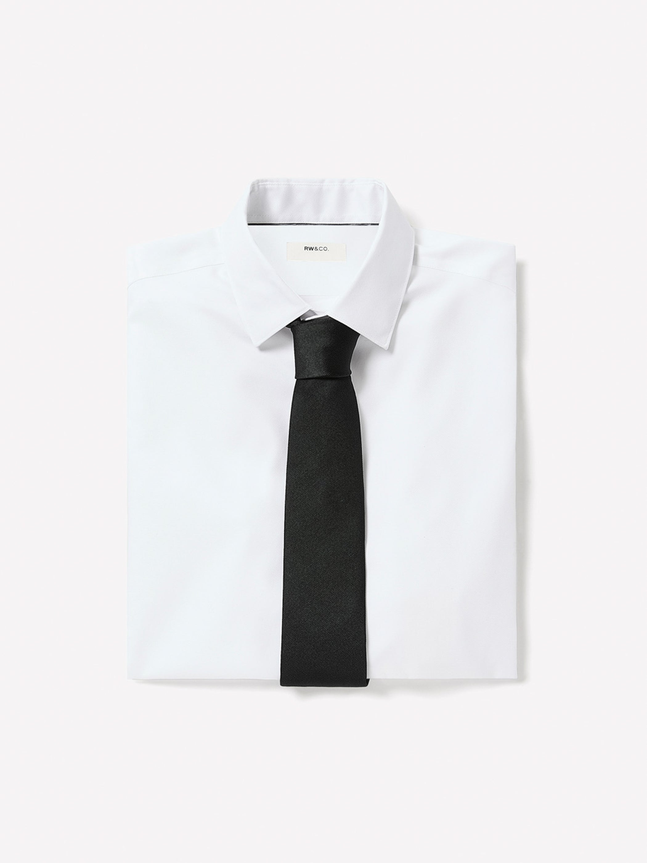 Regular Fit Solid Supima (R) Twill Dress Shirt rw&co Special Offer