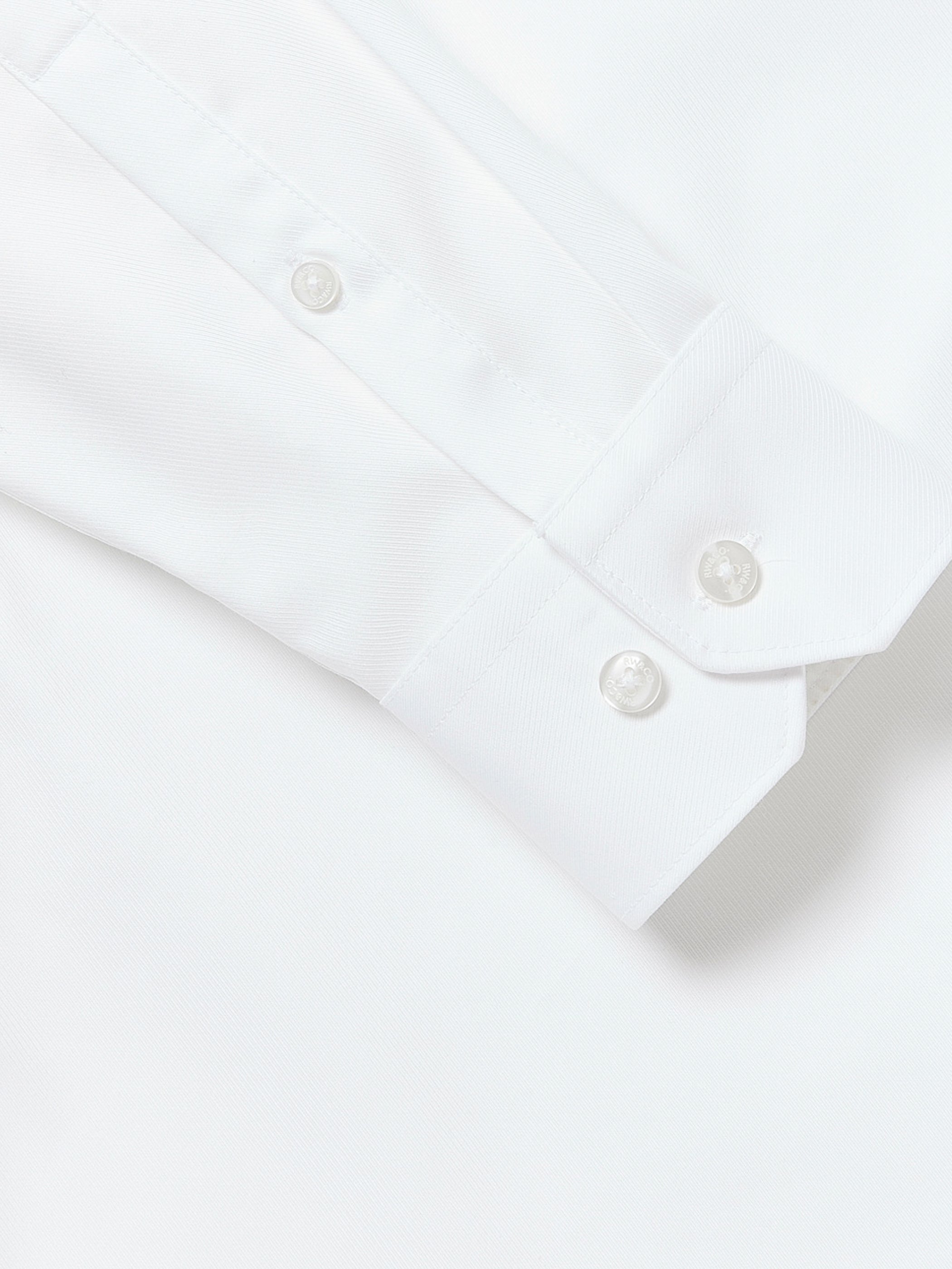 Regular Fit Solid Supima (R) Twill Dress Shirt rw&co Special Offer