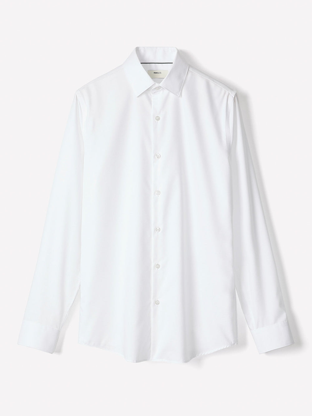Regular Fit Solid Supima (R) Twill Dress Shirt rw&co Special Offer